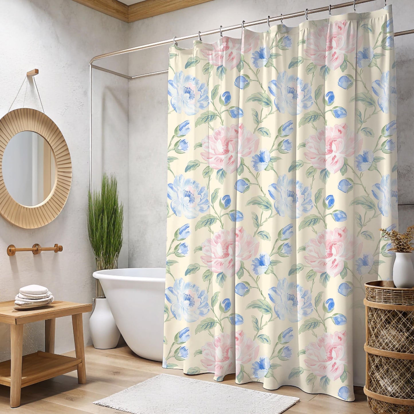 Custom Shower Curtain, Floral