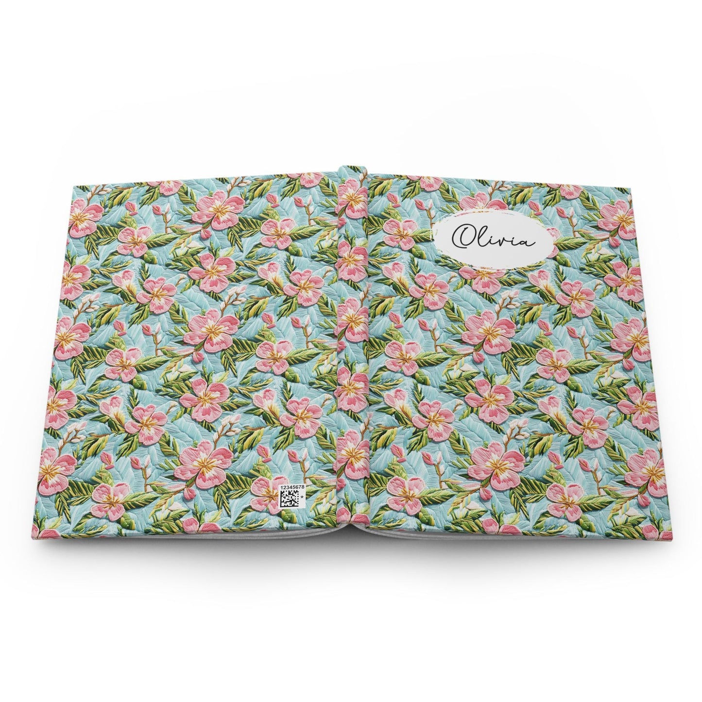 Personalized Floral Journal