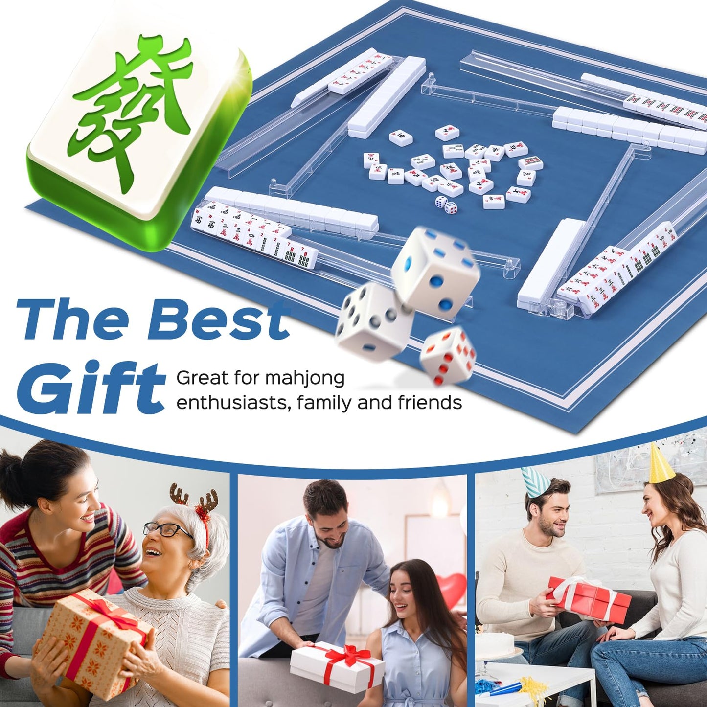 FamRica Mahjong Racks with Pushers: Amazon