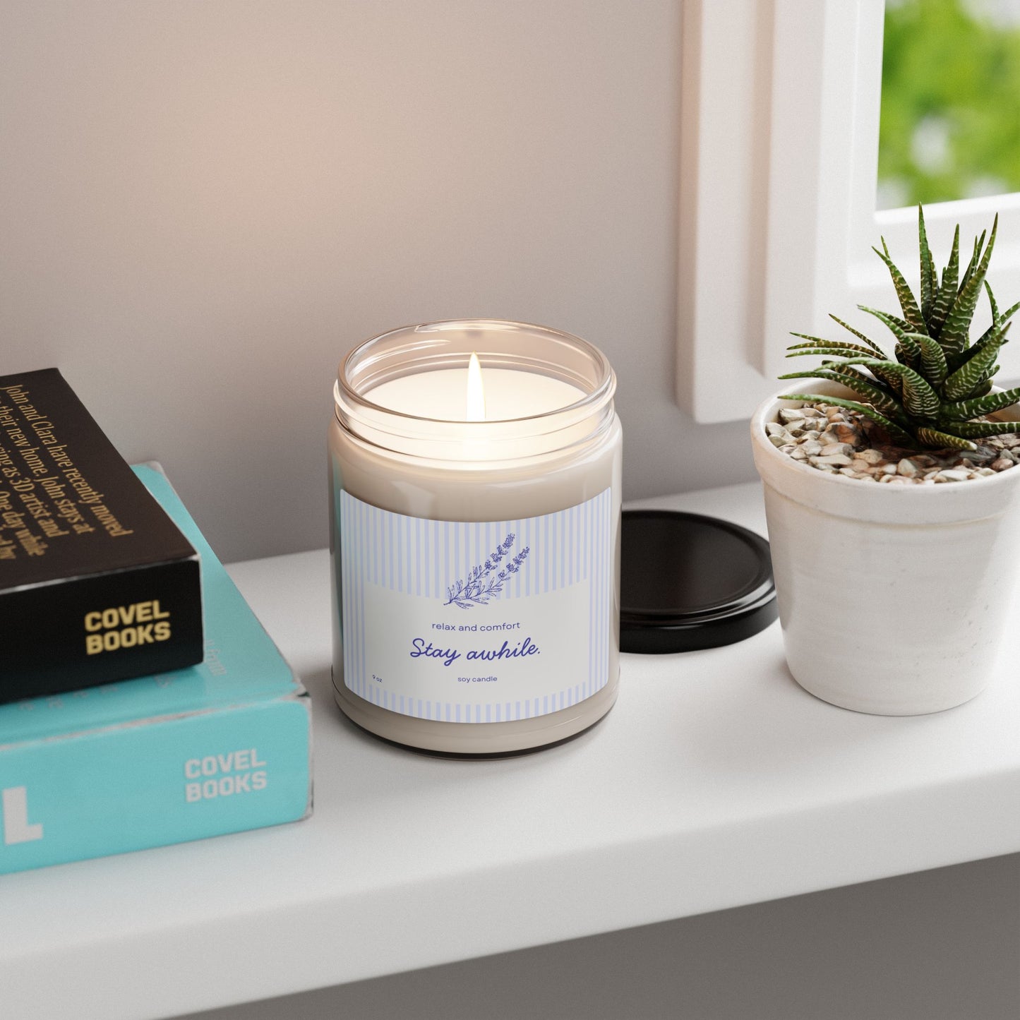 "Stay Awhile" Relaxing Scented Soy Candle