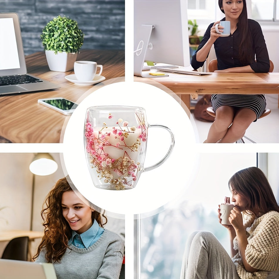 Double-Walled Insulated Borosilicate Glass Coffee Mug