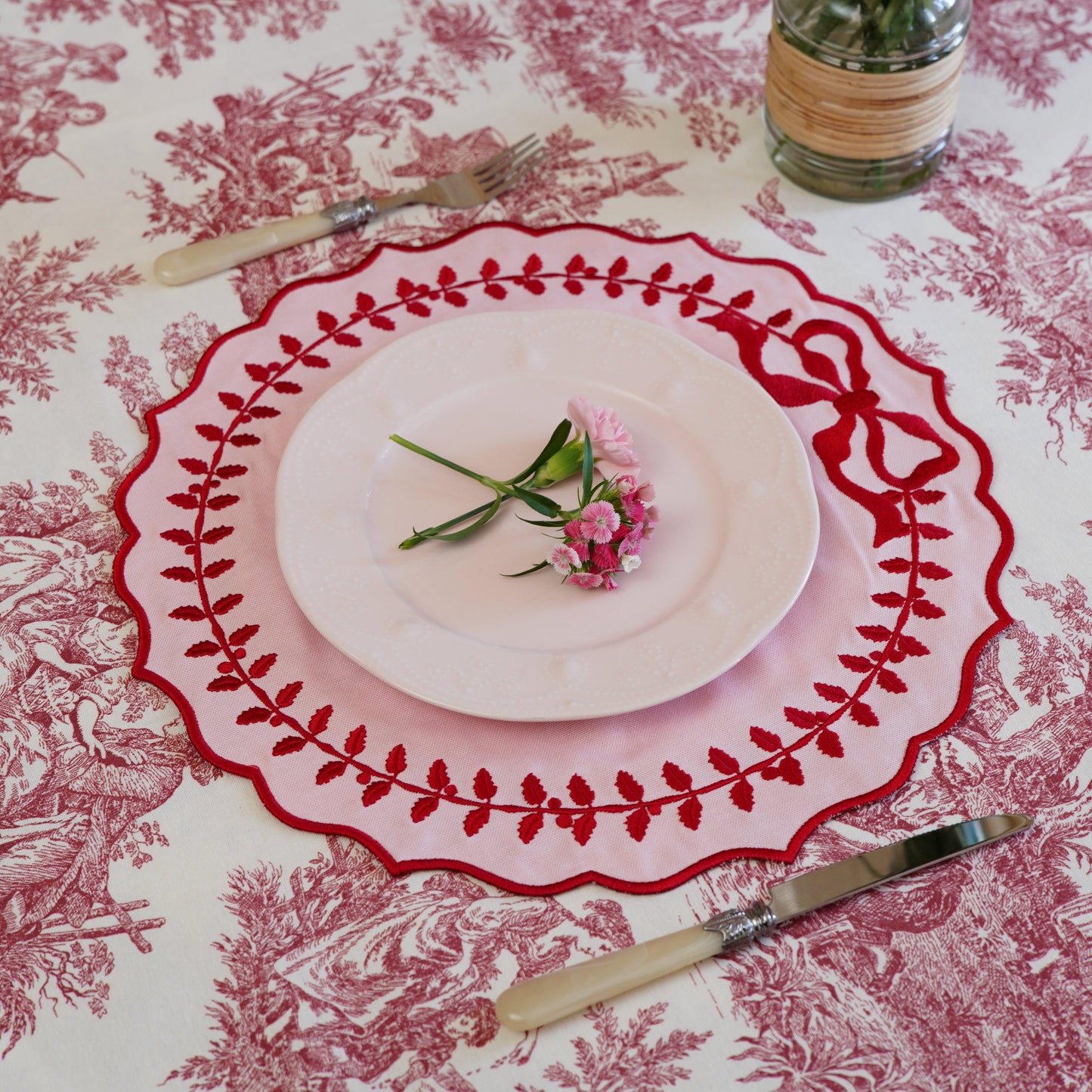 CHAMPAGNE PINK COTTON PLACEMATS (SET OF 4)