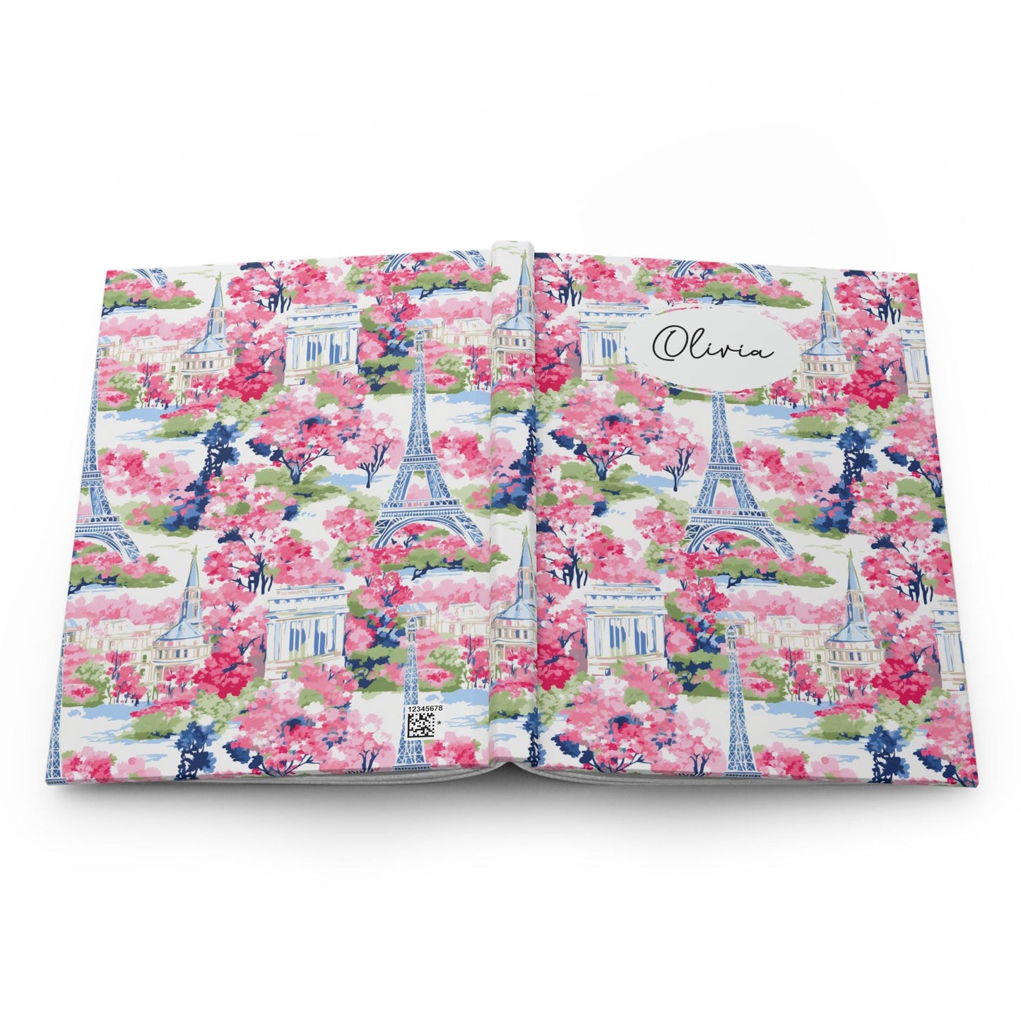 Personalized Watercolor Floral Journal