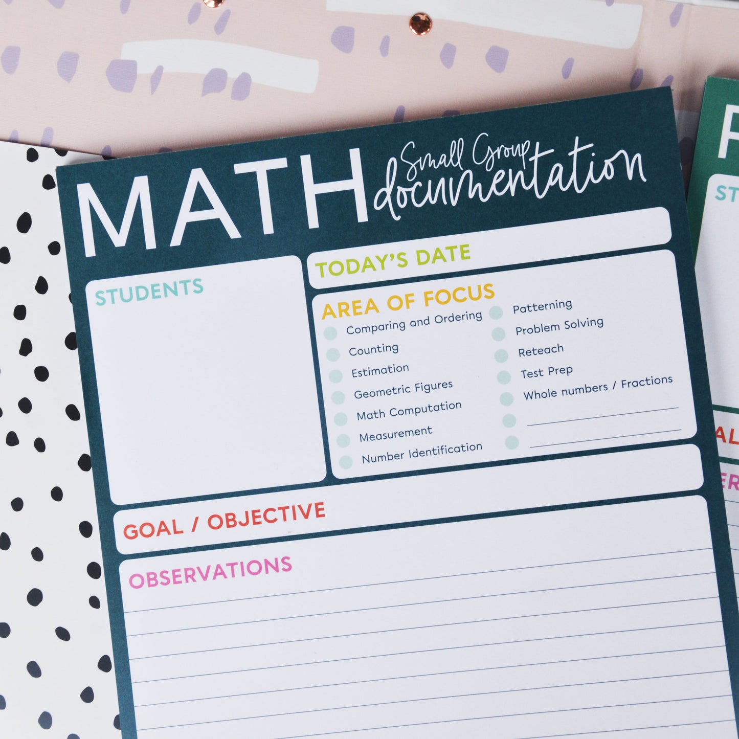 Math Small Group Documentation Notepad