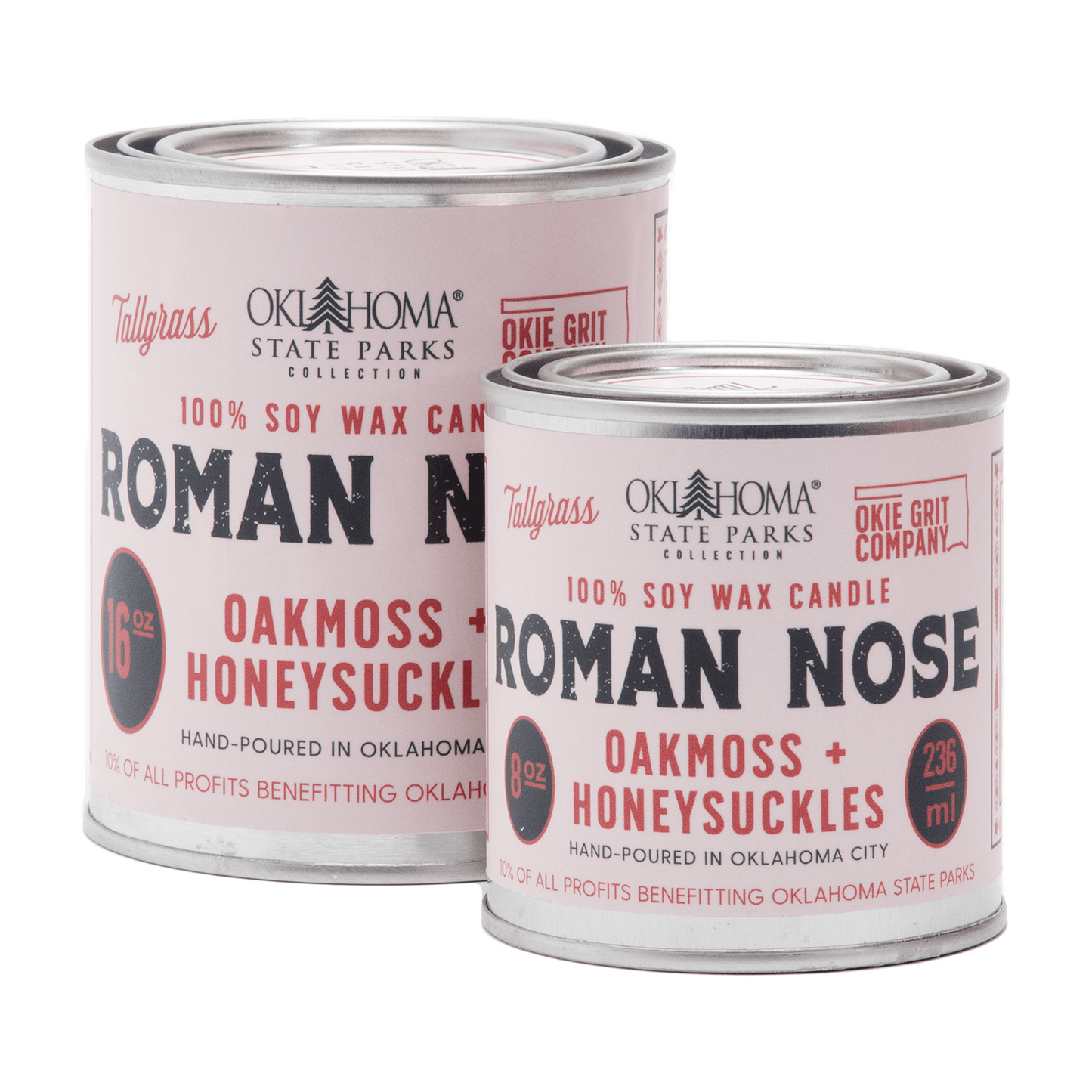 Roman Nose: Oakmoss + Honeysuckle Soy Wax Candle