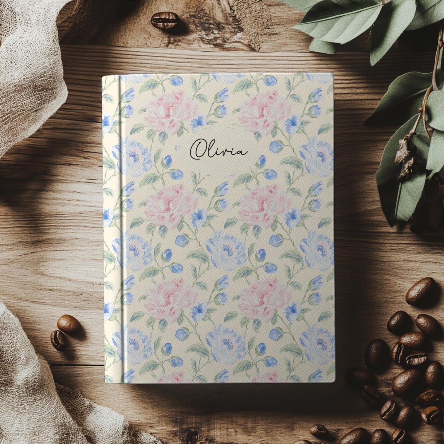 Personalized Floral Journal