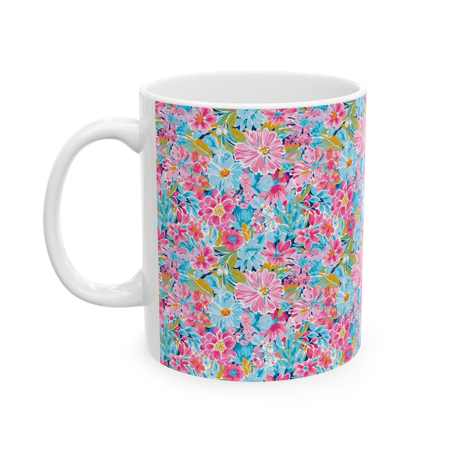 Coffee Mug, Bright Flowers