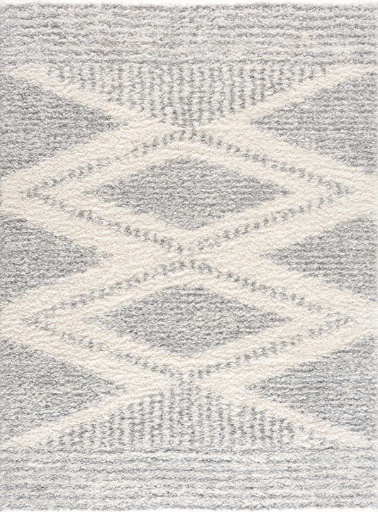 Trunding Plush Area Rug in Gray