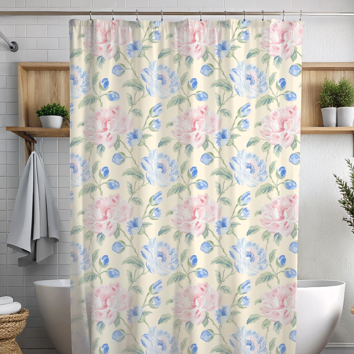Custom Shower Curtain, Floral