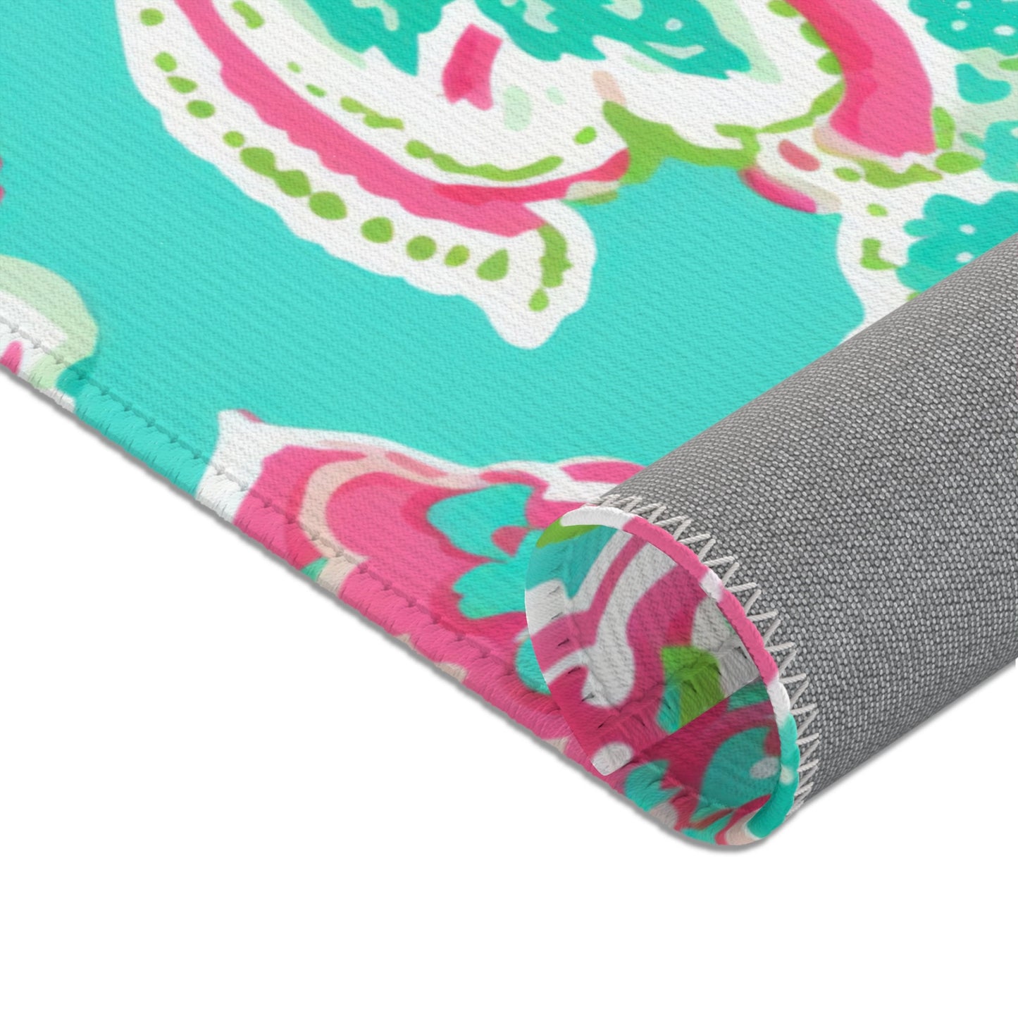 Custom Rug, Floral Paisley
