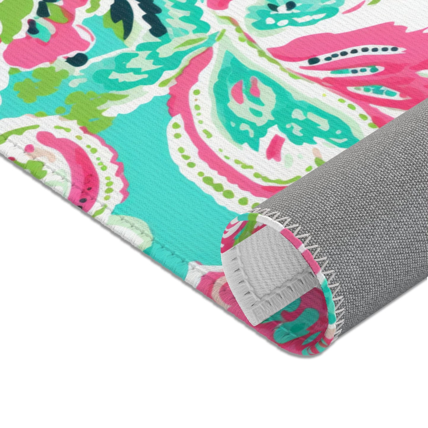 Custom Rug, Floral Paisley