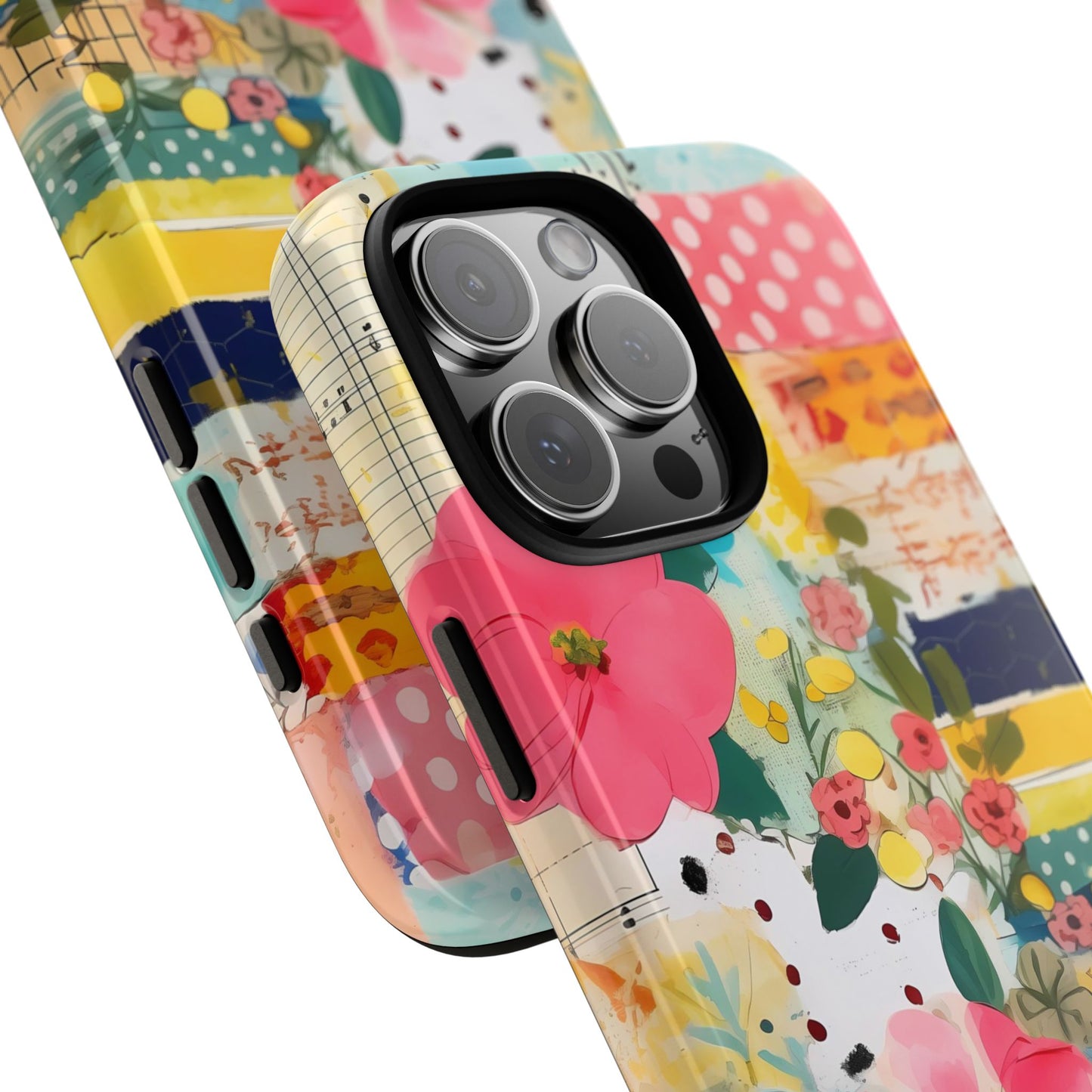 Abstract Floral Patchwork Phone Case