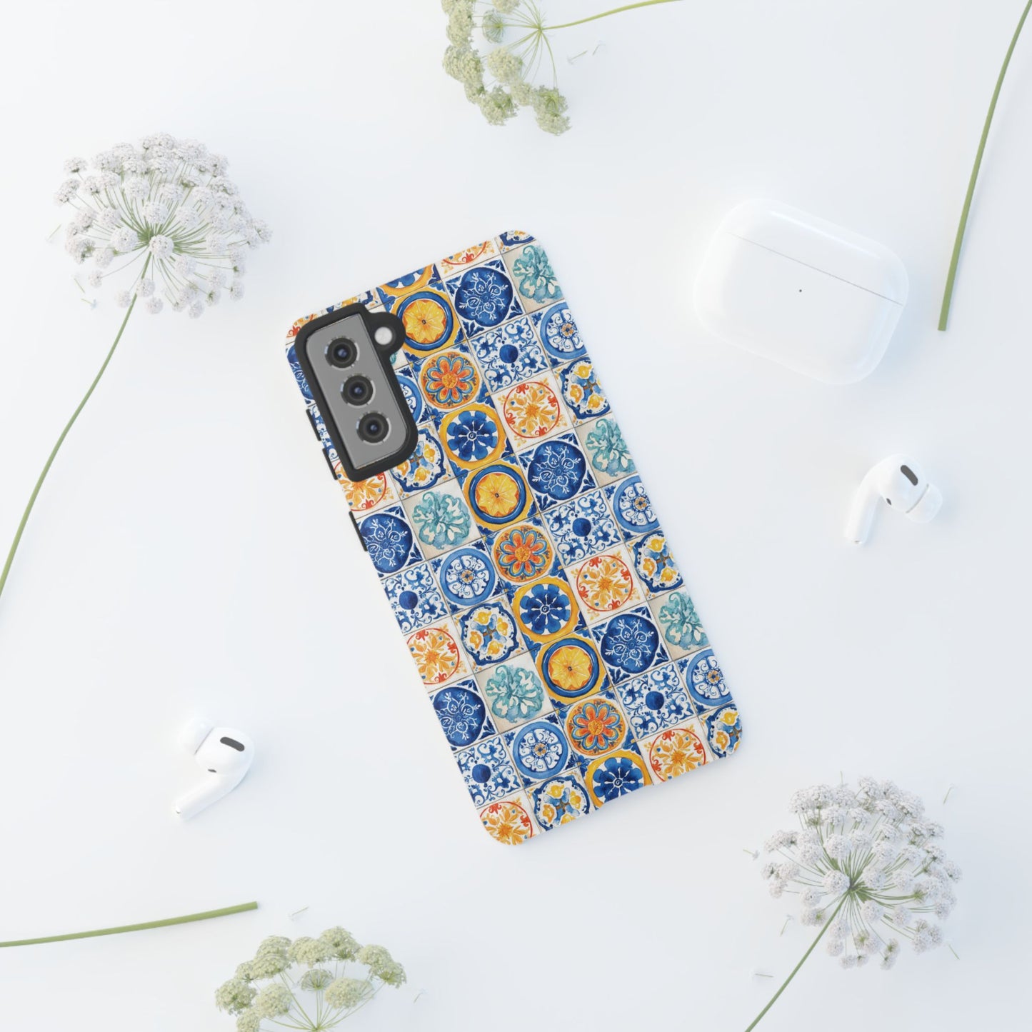 Mediterranean Tile Pattern Phone Case | Tough Case | Mosiac Tile | iPhone 17