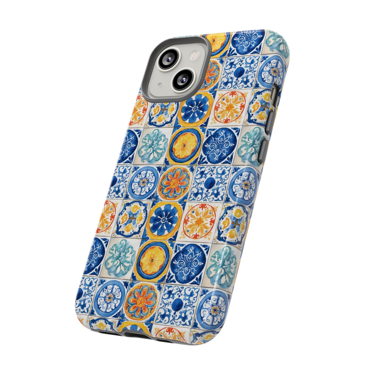 Mediterranean Tile Pattern Phone Case | Tough Case | Mosiac Tile | iPhone 17