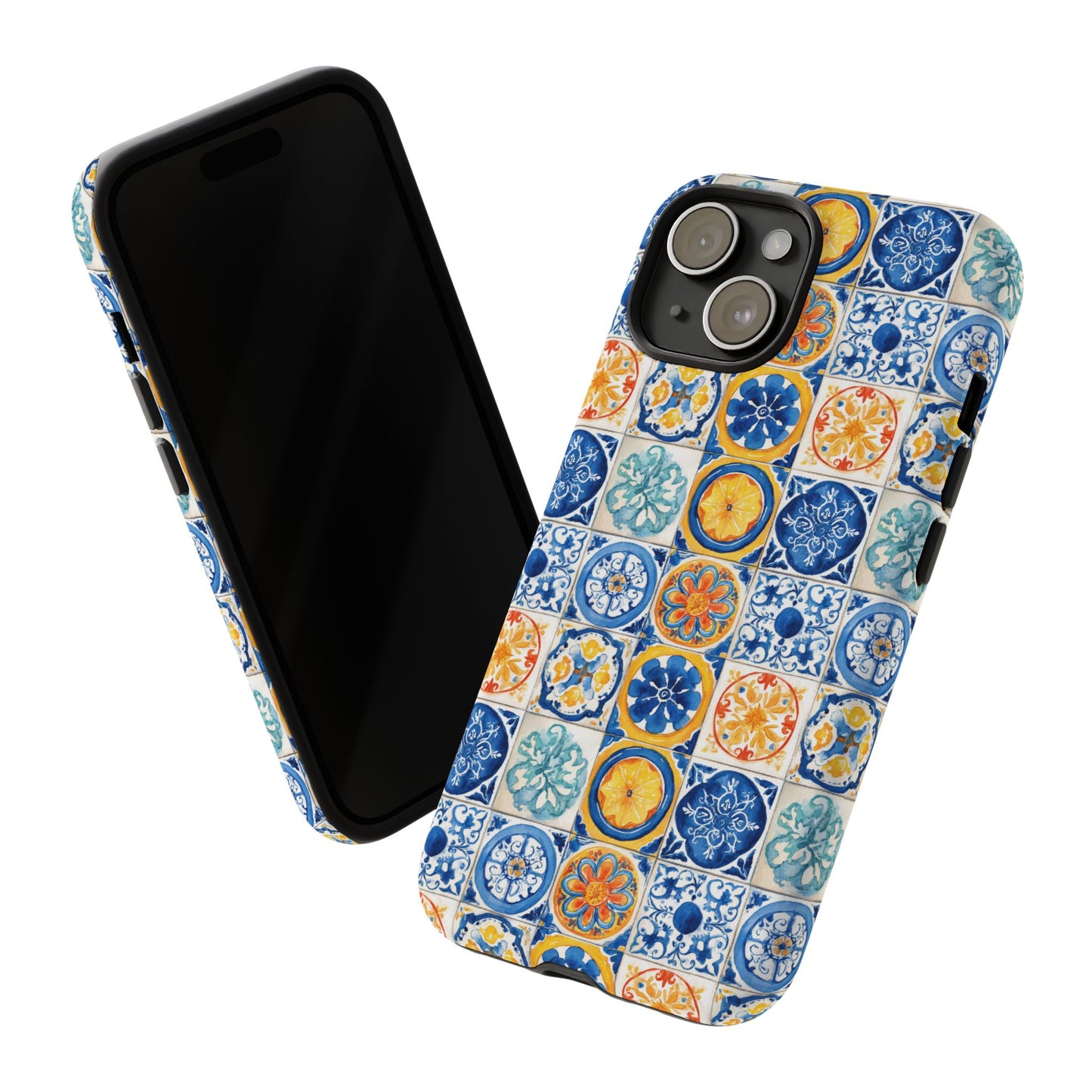 Mediterranean Tile Pattern Phone Case | Tough Case | Mosiac Tile | iPhone 17