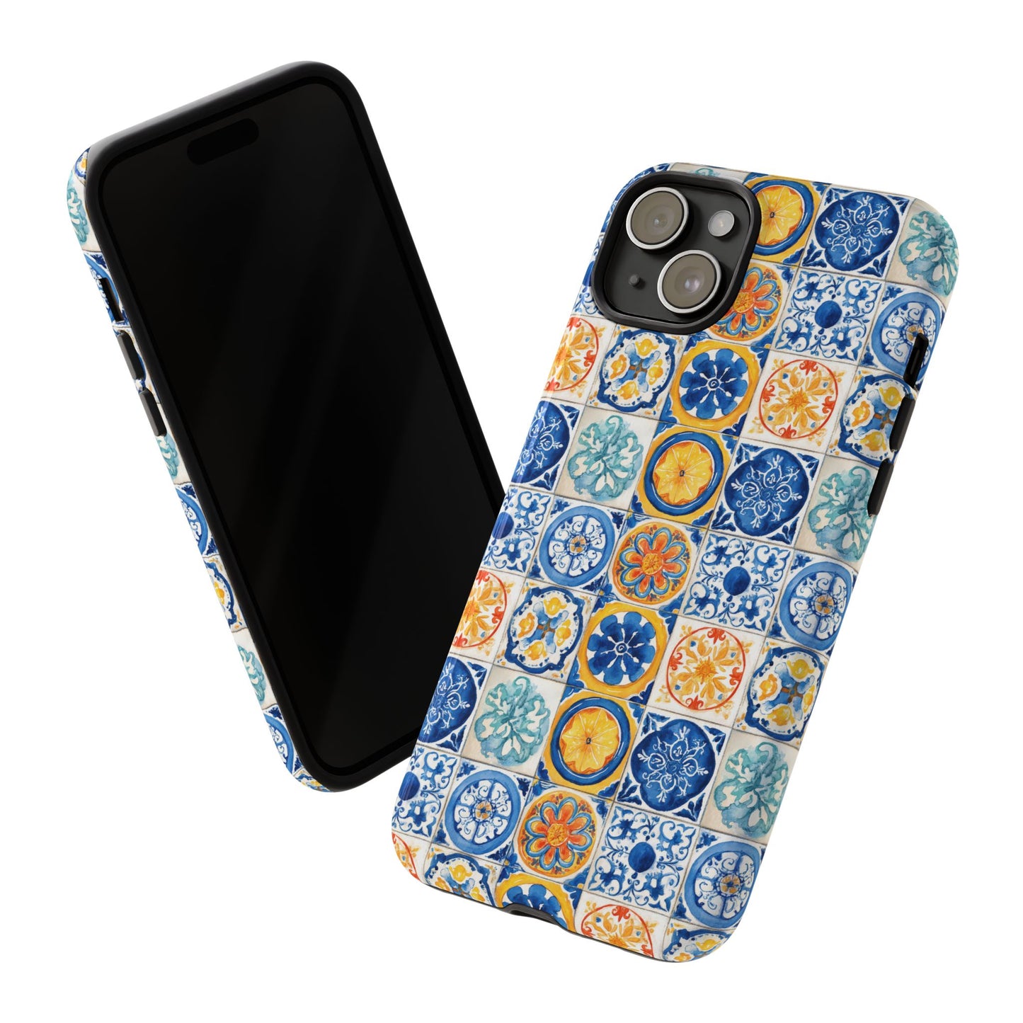 Mediterranean Tile Pattern Phone Case | Tough Case | Mosiac Tile | iPhone 17