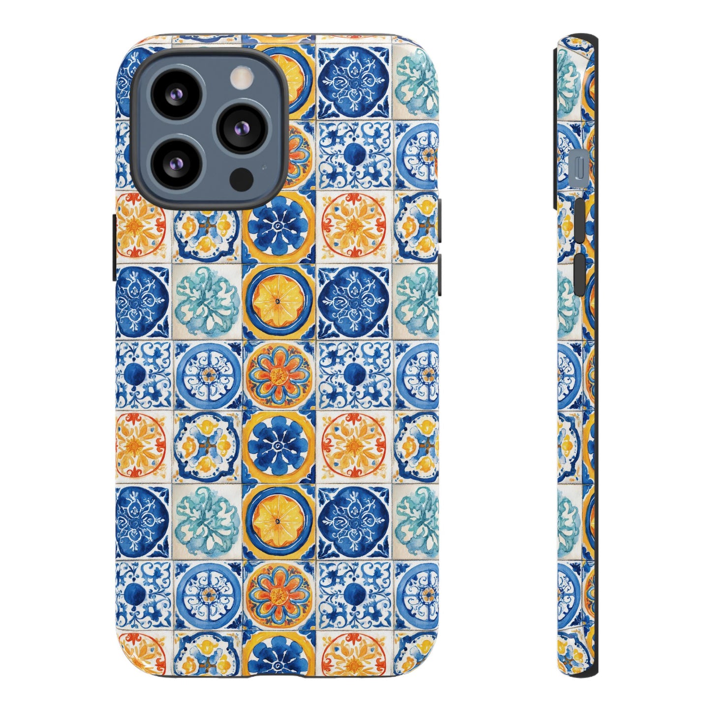 Mediterranean Tile Pattern Phone Case | Tough Case | Mosiac Tile | iPhone 17
