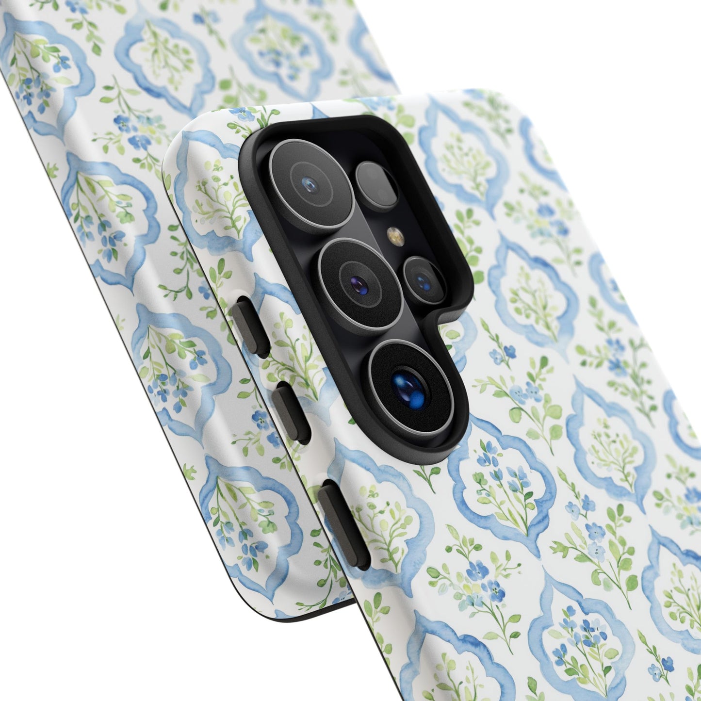 Blue Floral Damask phone case | Tough Case | iPhone 17