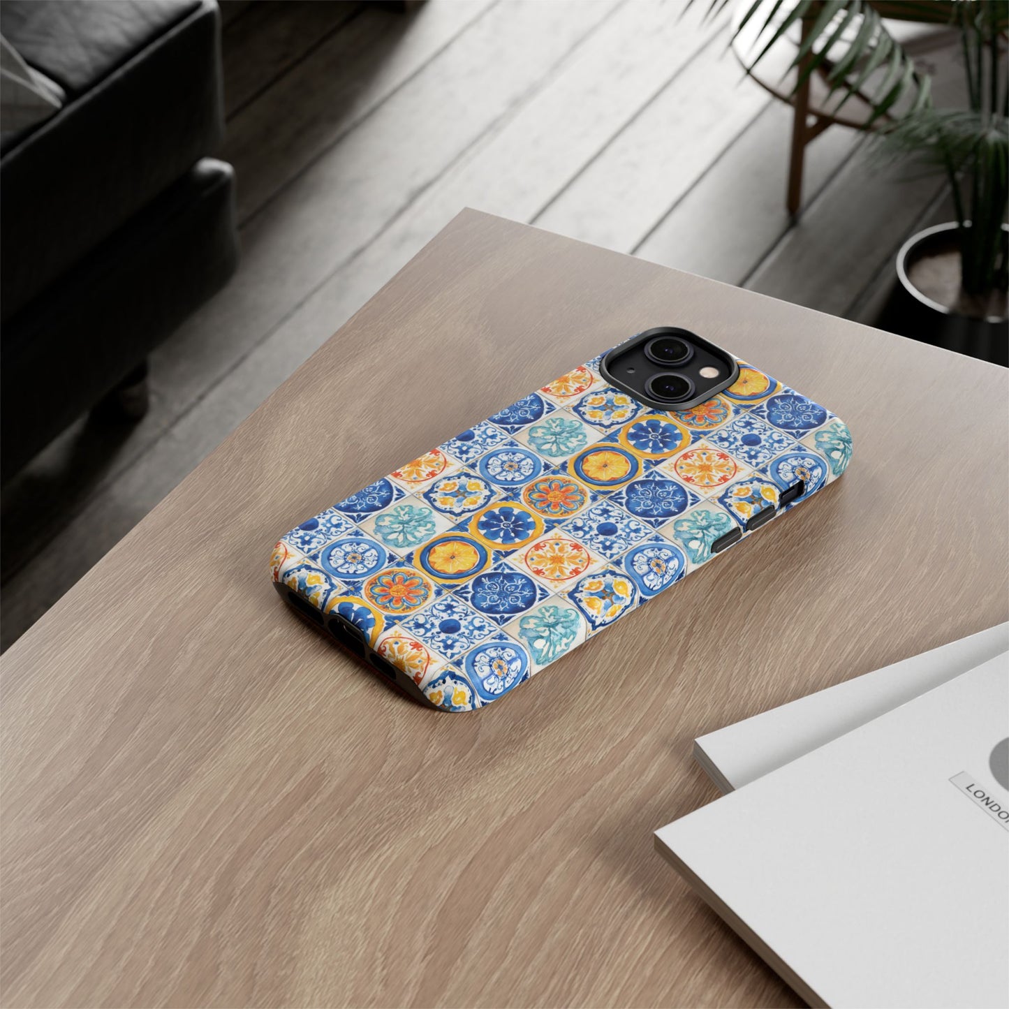 Mediterranean Tile Pattern Phone Case | Tough Case | Mosiac Tile | iPhone 17