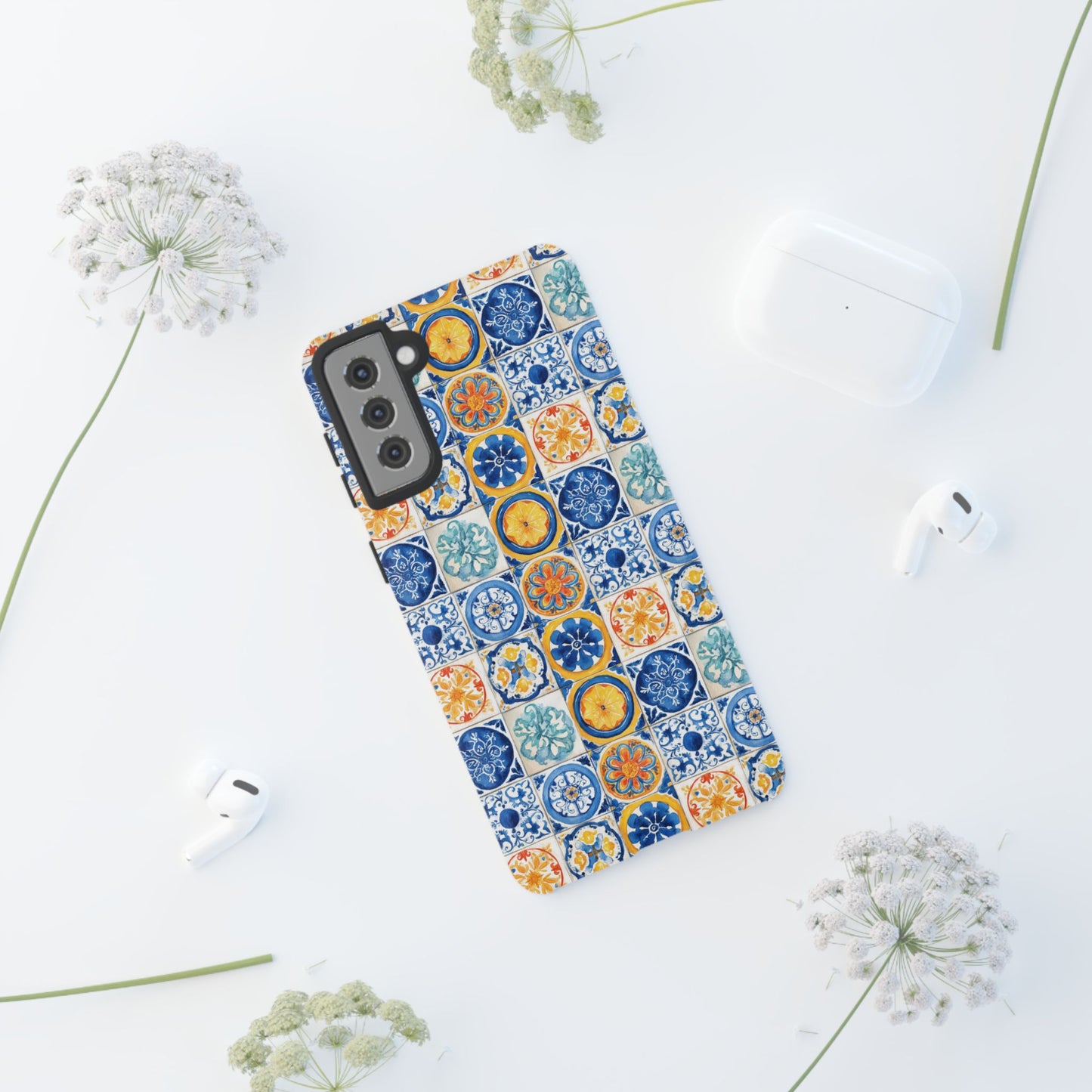 Mediterranean Tile Pattern Phone Case | Tough Case | Mosiac Tile | iPhone 17