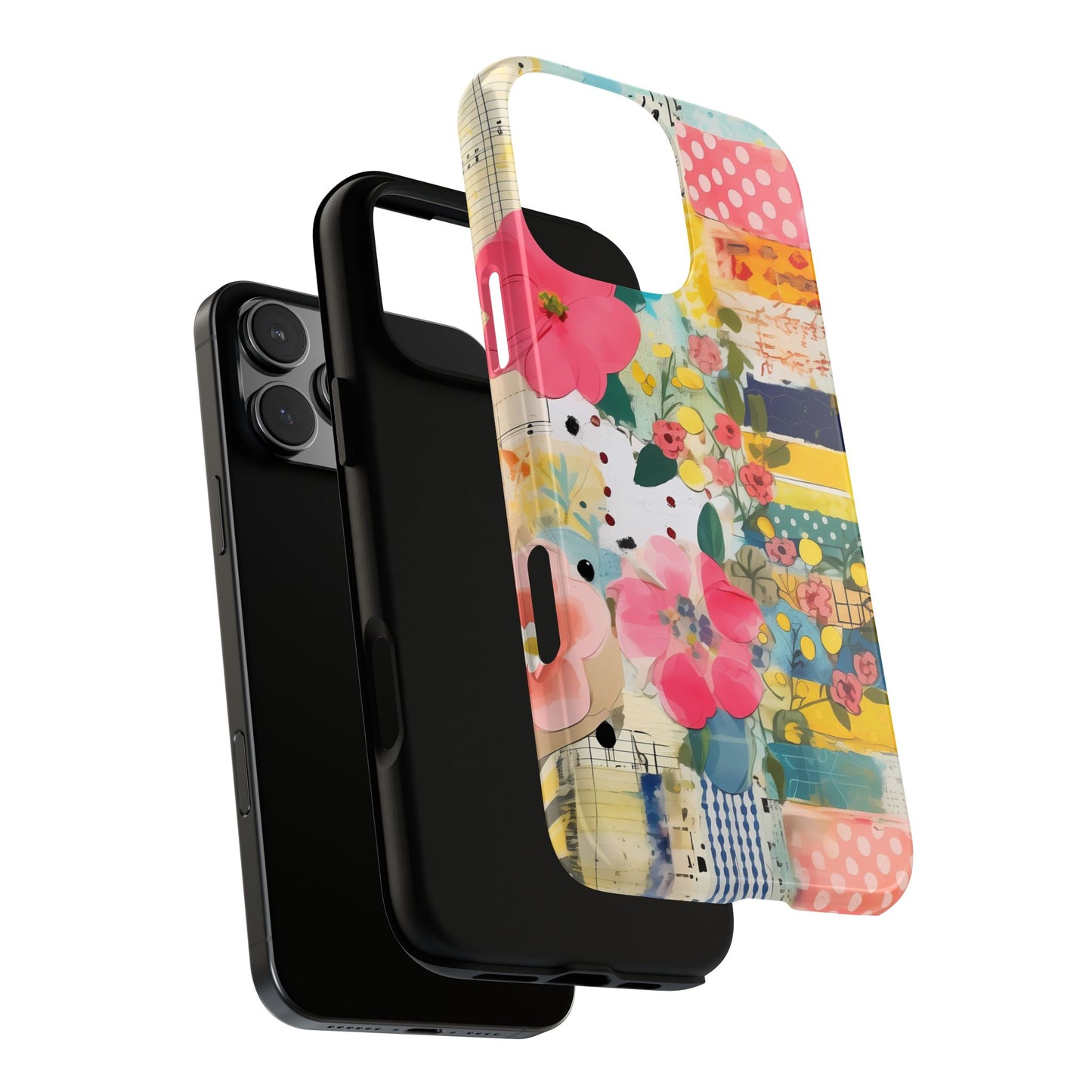 Abstract Floral Patchwork Phone Case