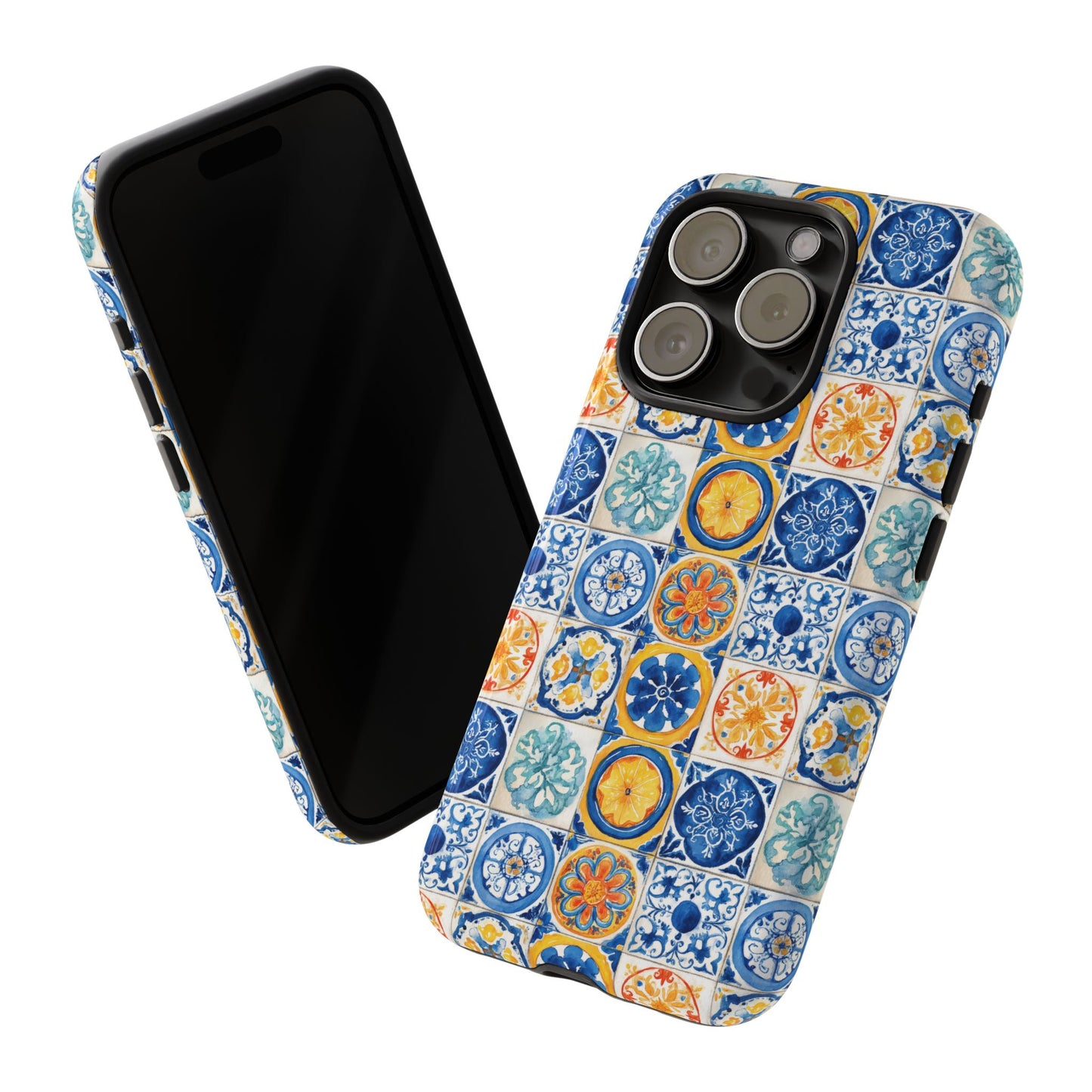 Mediterranean Tile Pattern Phone Case | Tough Case | Mosiac Tile | iPhone 17
