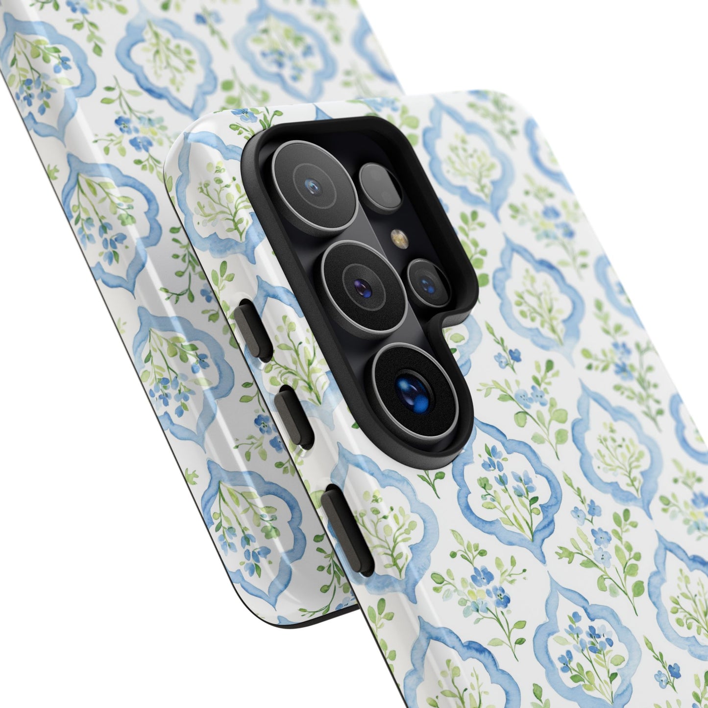 Blue Floral Damask phone case | Tough Case | iPhone 17