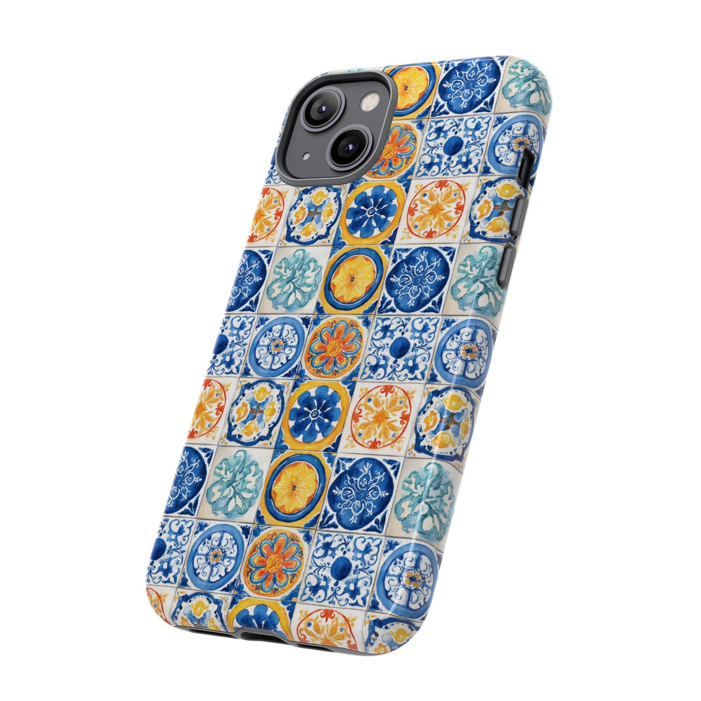 Mediterranean Tile Pattern Phone Case | Tough Case | Mosiac Tile | iPhone 17