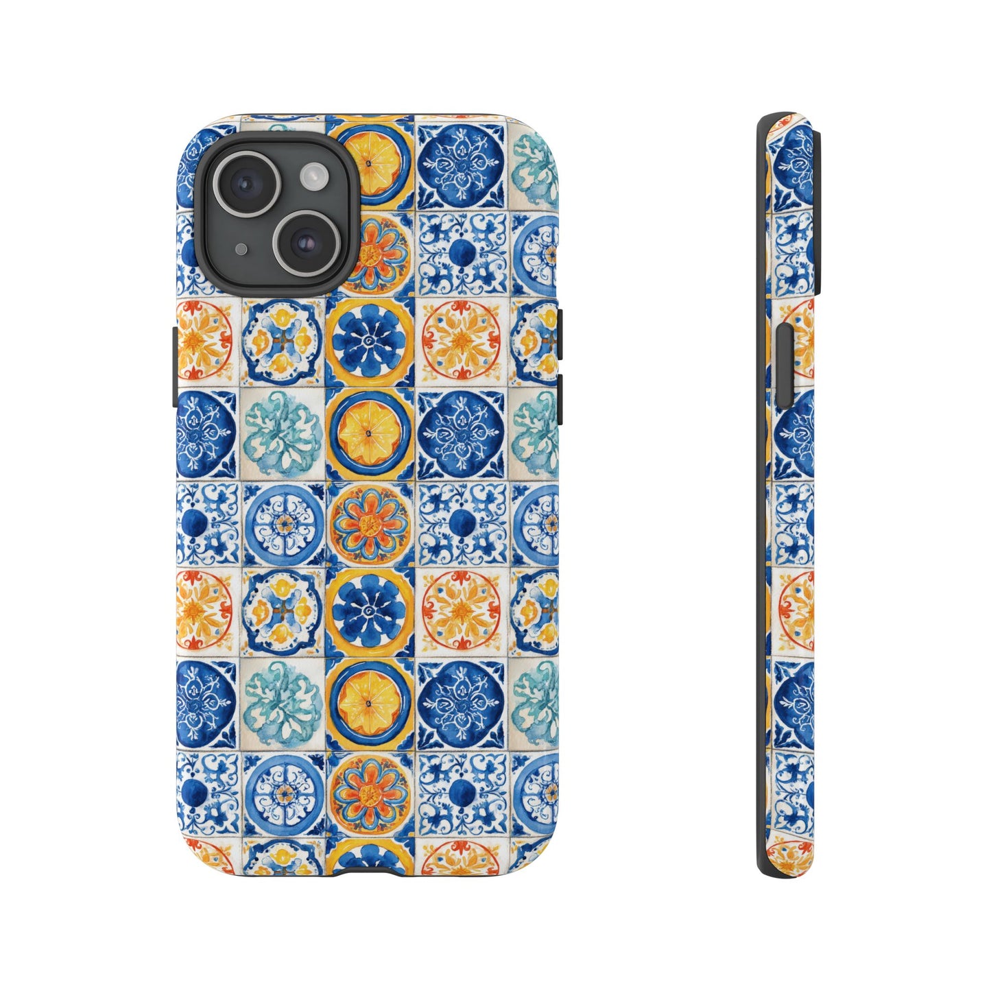Mediterranean Tile Pattern Phone Case | Tough Case | Mosiac Tile | iPhone 17
