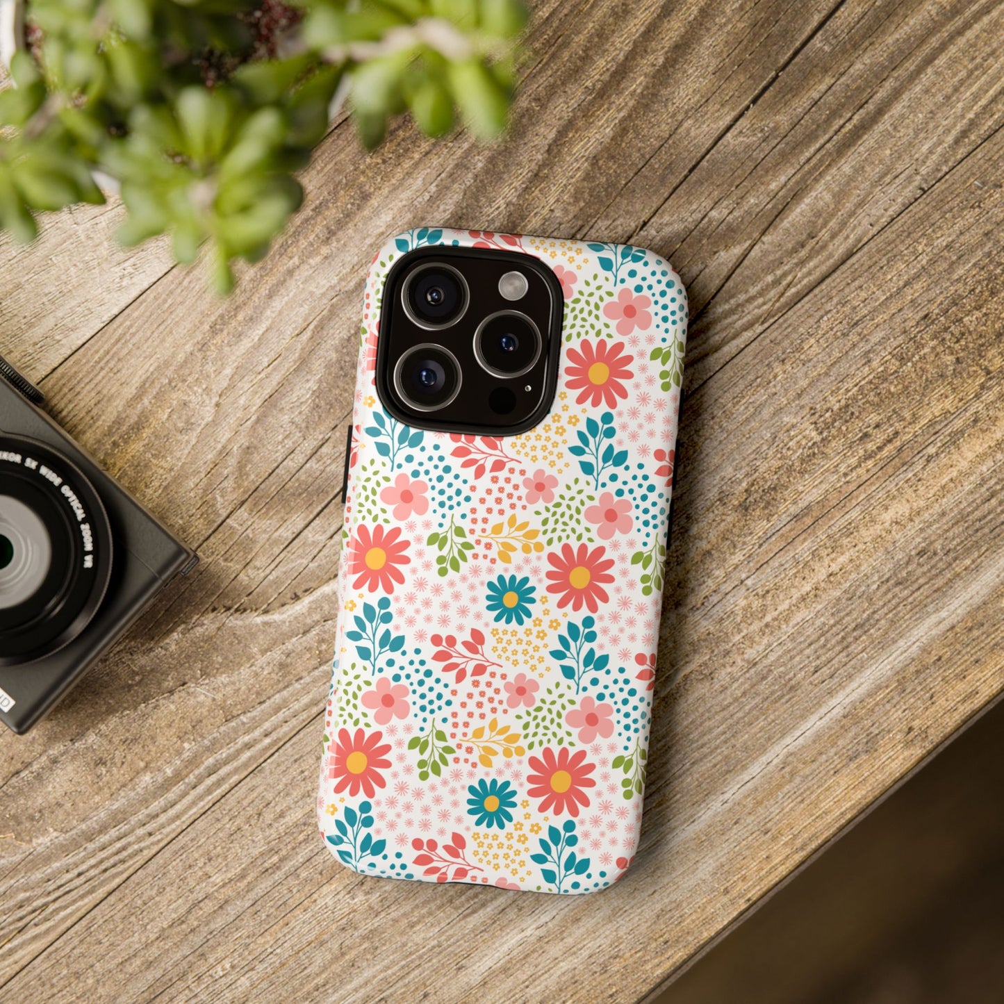 Wildflower Floral Tough Case — Protective Phone Case with Delicate Wildflower Design