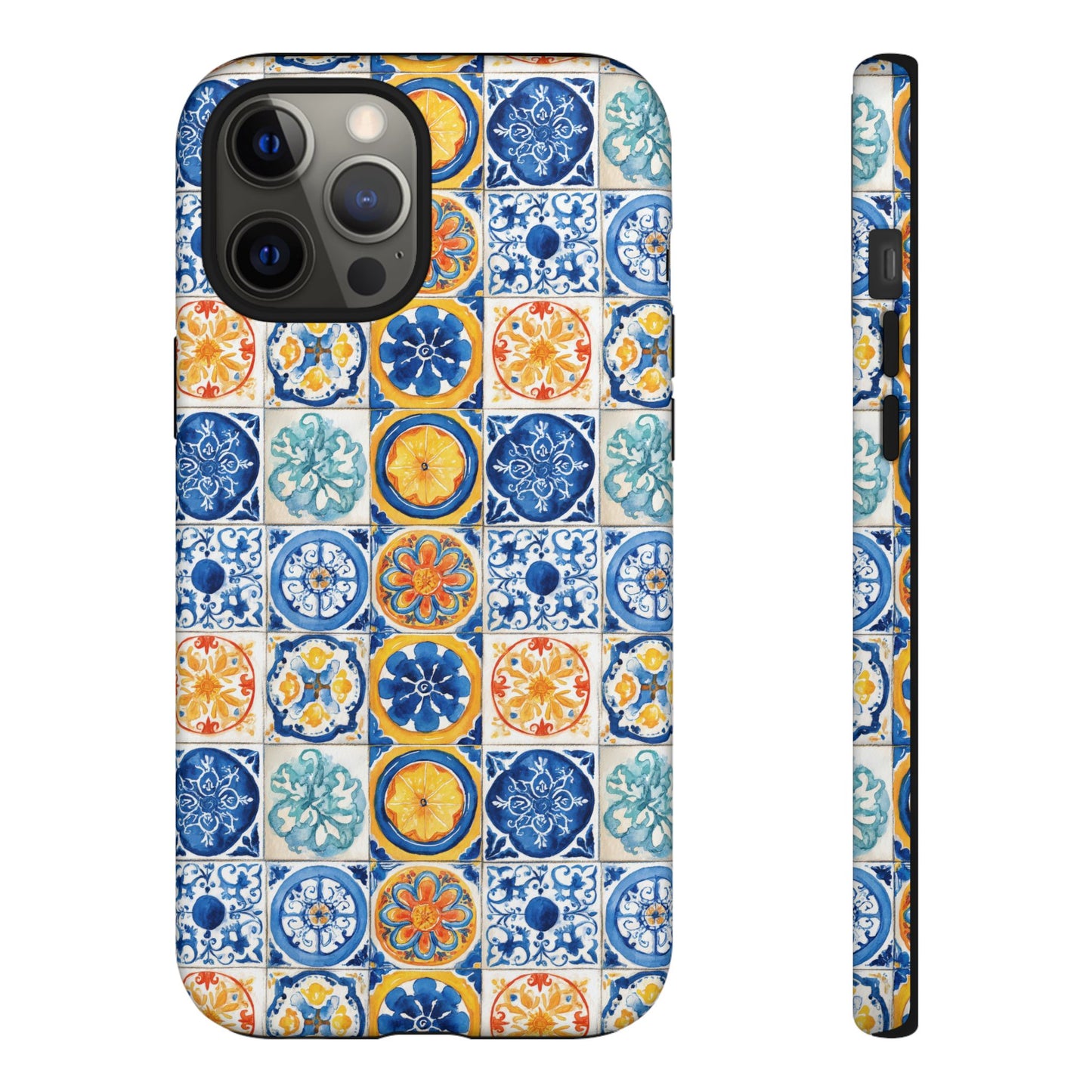 Mediterranean Tile Pattern Phone Case | Tough Case | Mosiac Tile | iPhone 17