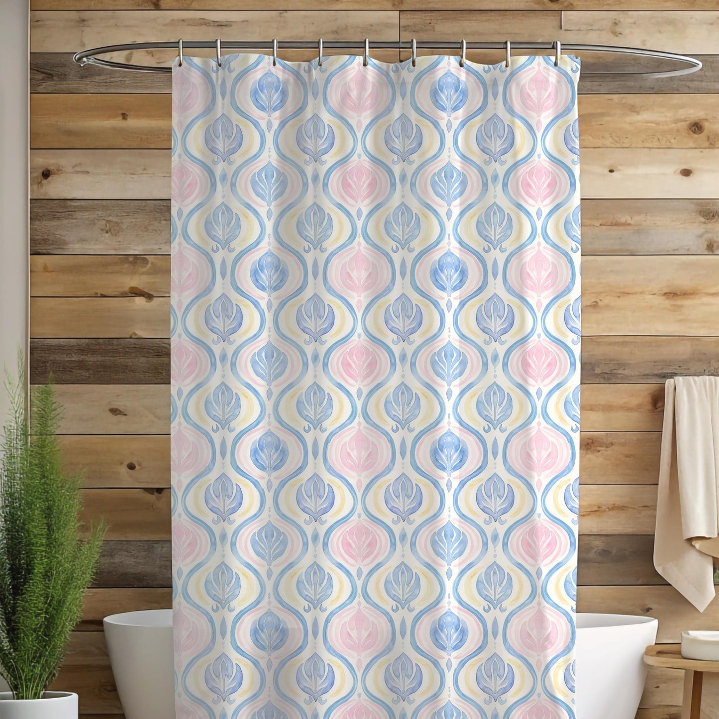 Custom Shower Curtain, Coquette Pattern