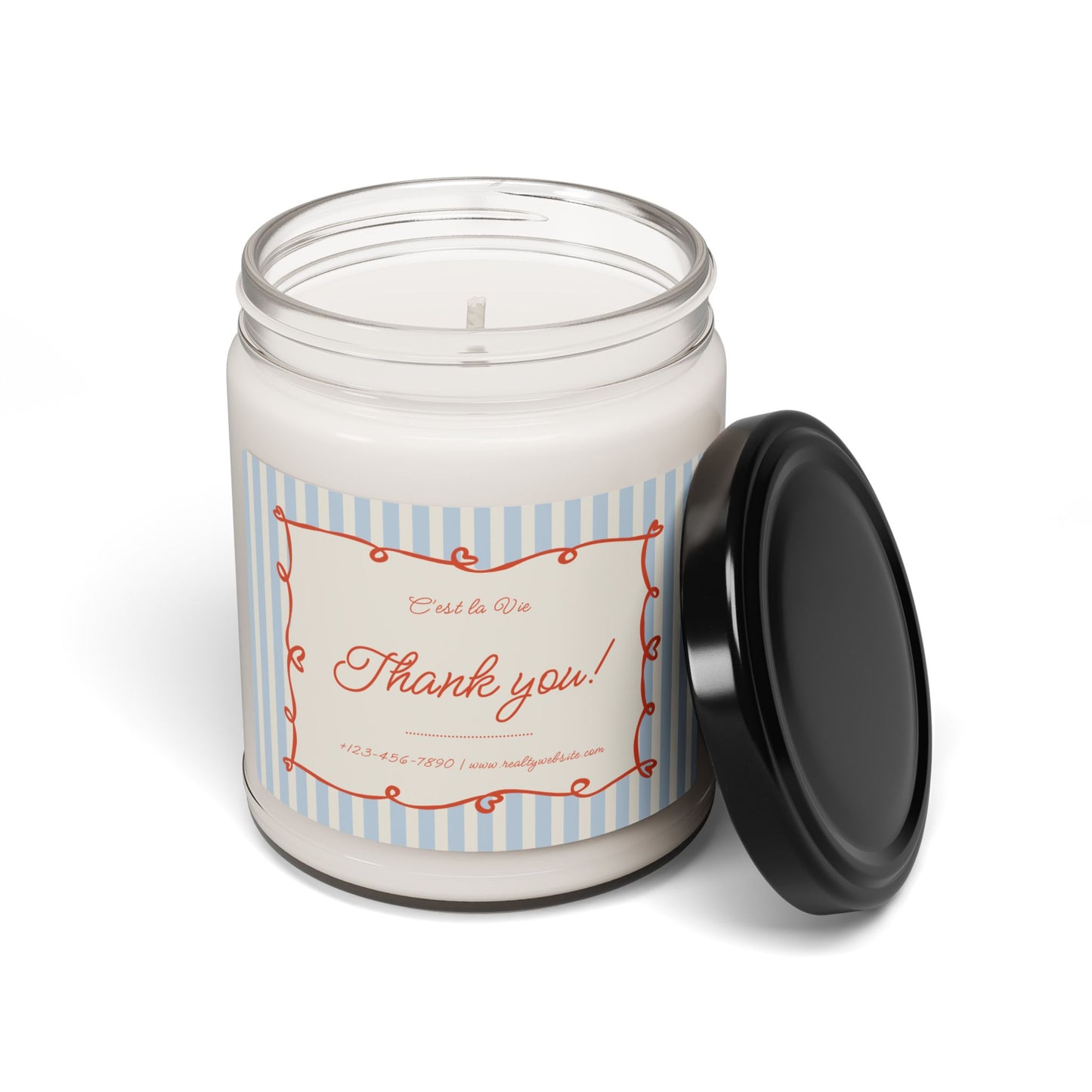 Scented Soy Candle, 9oz —Housewarming Gift Custom Label