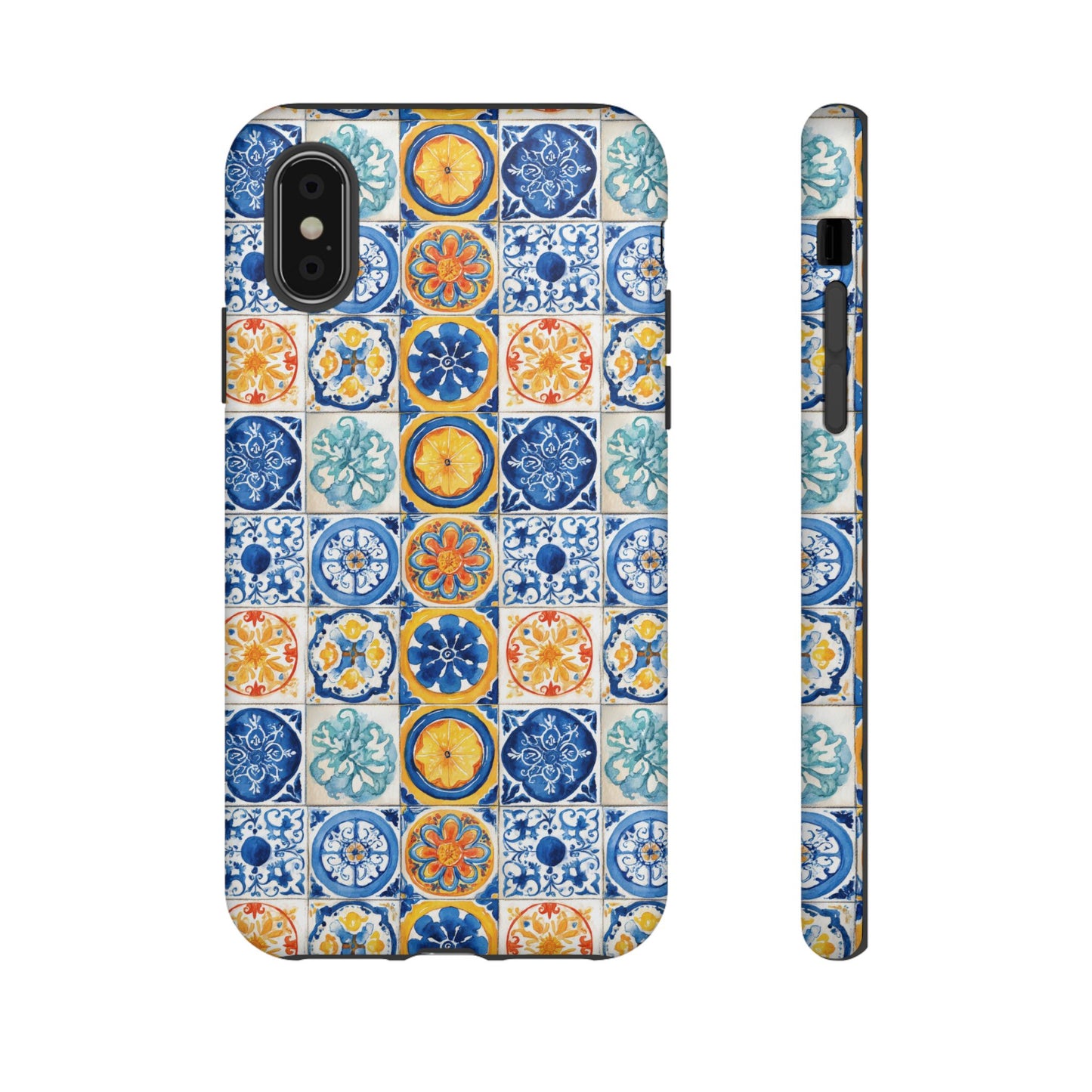 Mediterranean Tile Pattern Phone Case | Tough Case | Mosiac Tile | iPhone 17