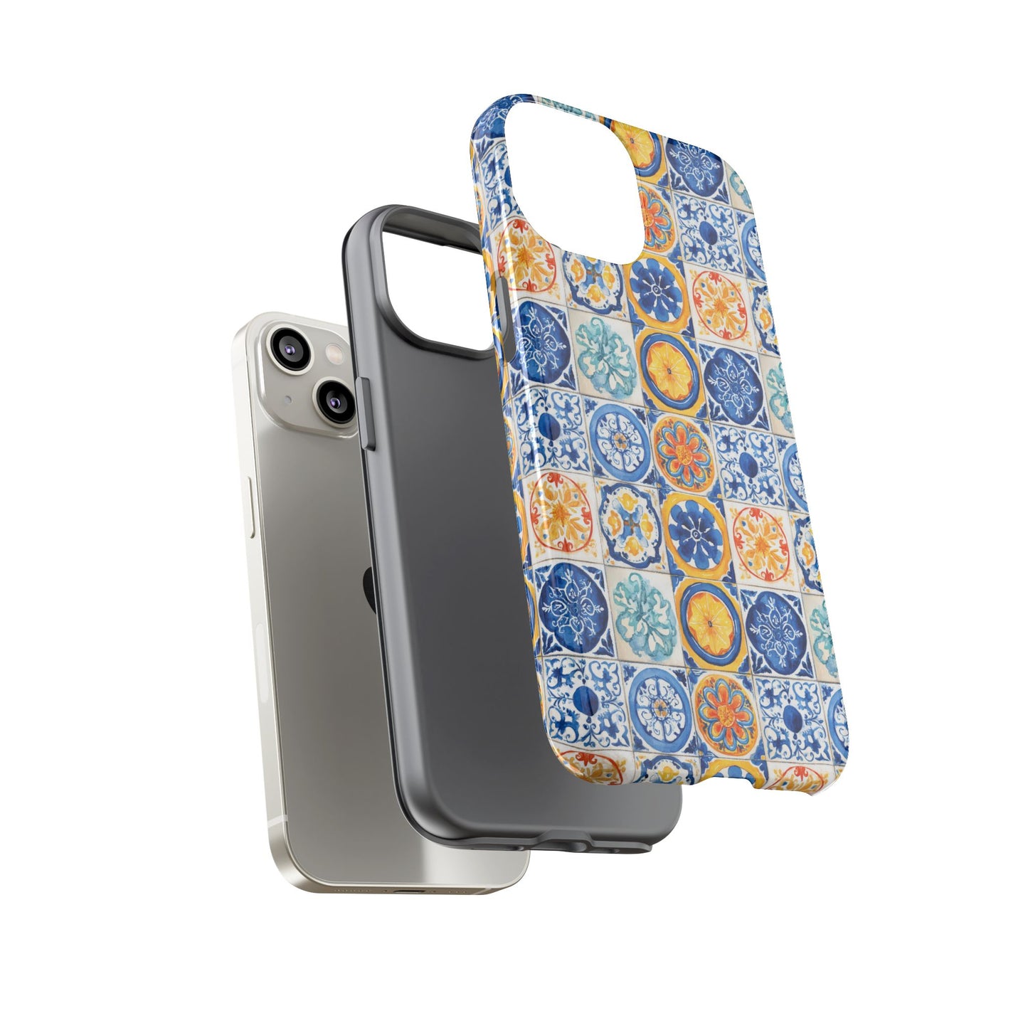 Mediterranean Tile Pattern Phone Case | Tough Case | Mosiac Tile | iPhone 17