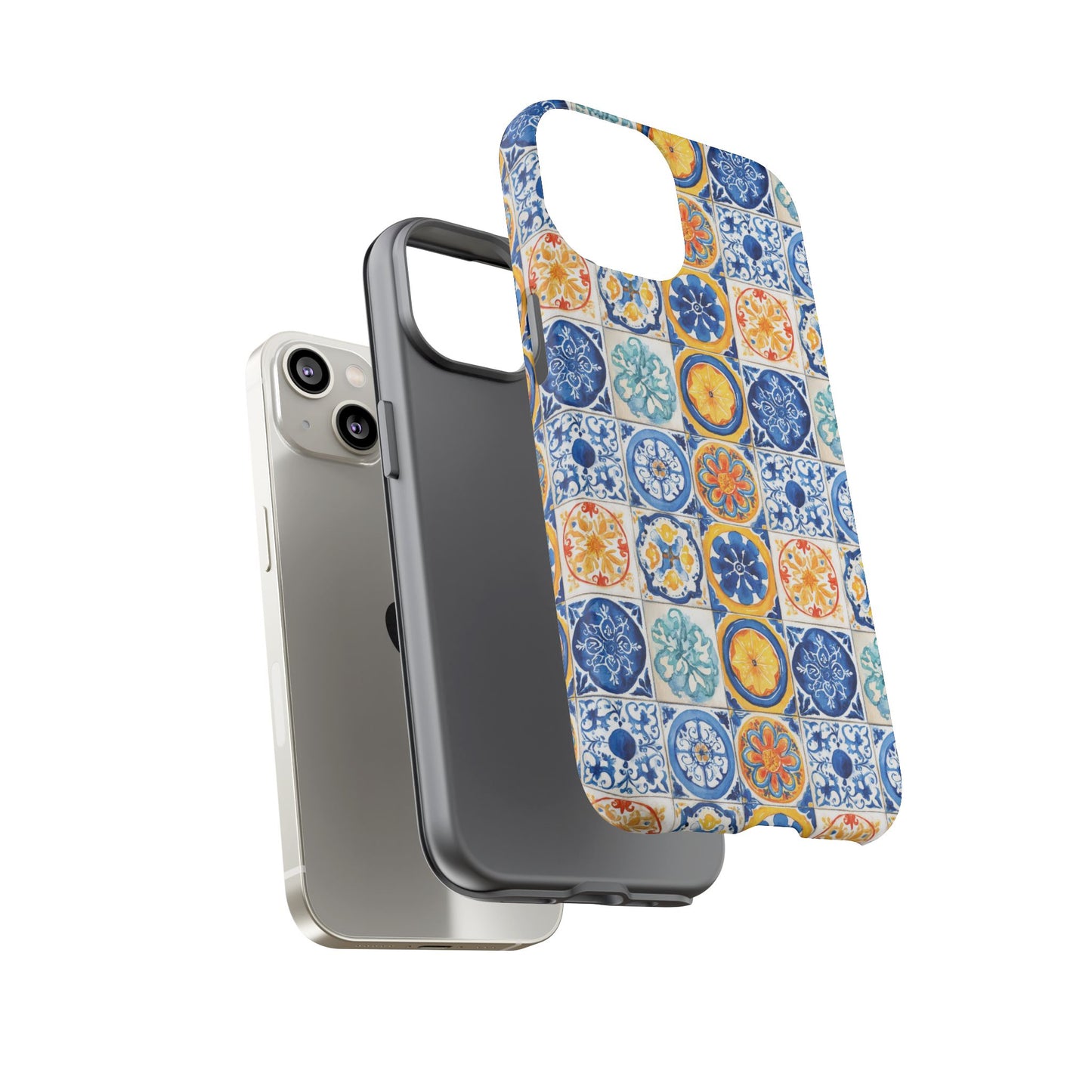 Mediterranean Tile Pattern Phone Case | Tough Case | Mosiac Tile | iPhone 17