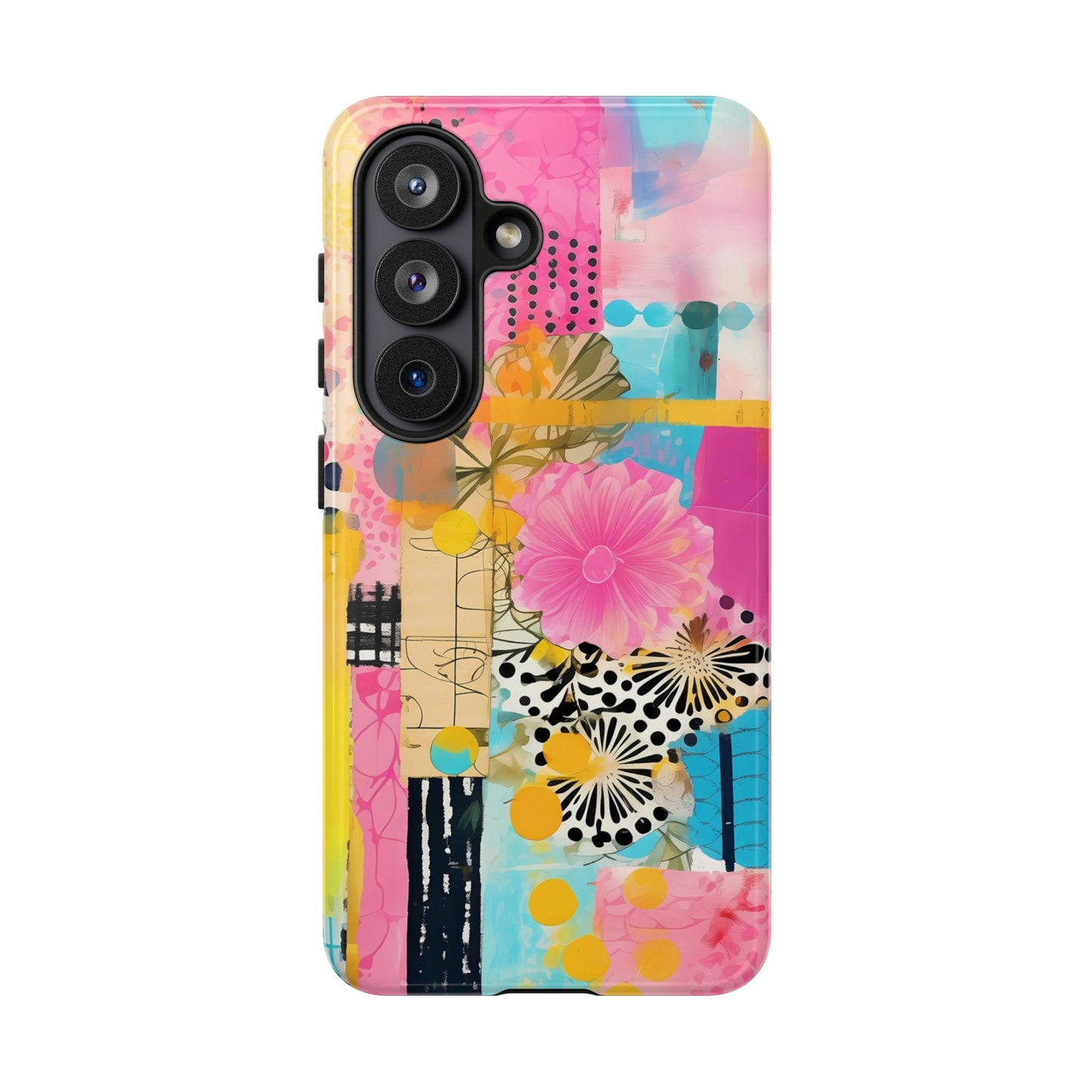 Pink Floral Abstract Phone Case | Tough Cases | iPhone 17