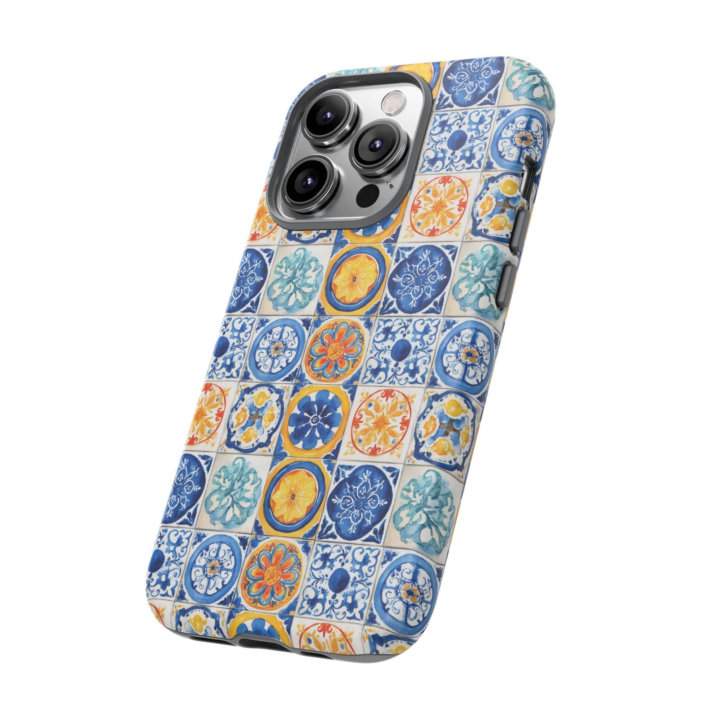 Mediterranean Tile Pattern Phone Case | Tough Case | Mosiac Tile | iPhone 17