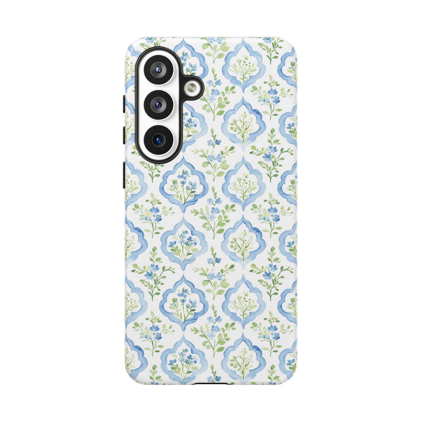 Blue Floral Damask phone case | Tough Case | iPhone 17