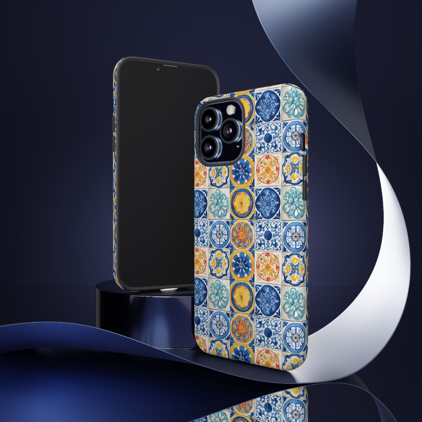 Mediterranean Tile Pattern Phone Case | Tough Case | Mosiac Tile | iPhone 17
