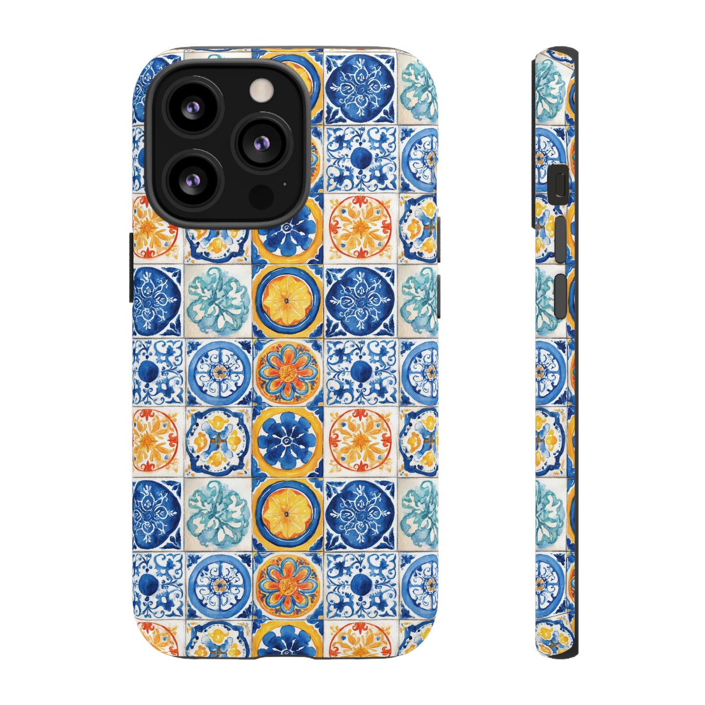Mediterranean Tile Pattern Phone Case | Tough Case | Mosiac Tile | iPhone 17