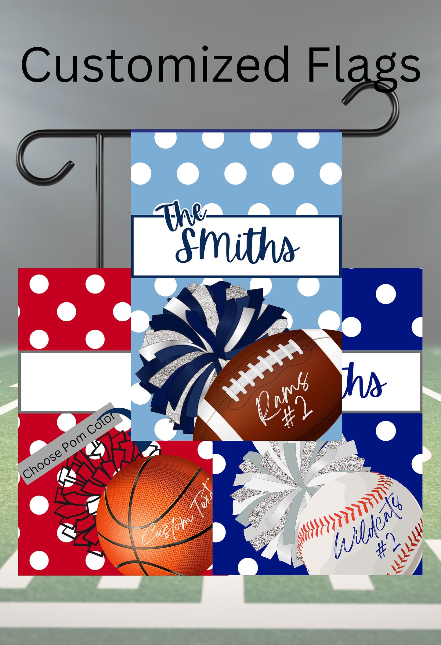 Custom Team Spirit Garden Flag