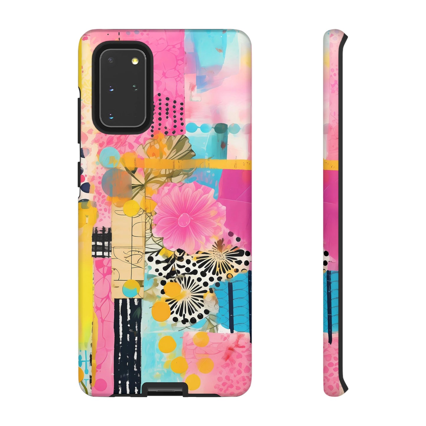 Pink Floral Abstract Phone Case | Tough Cases | iPhone 17