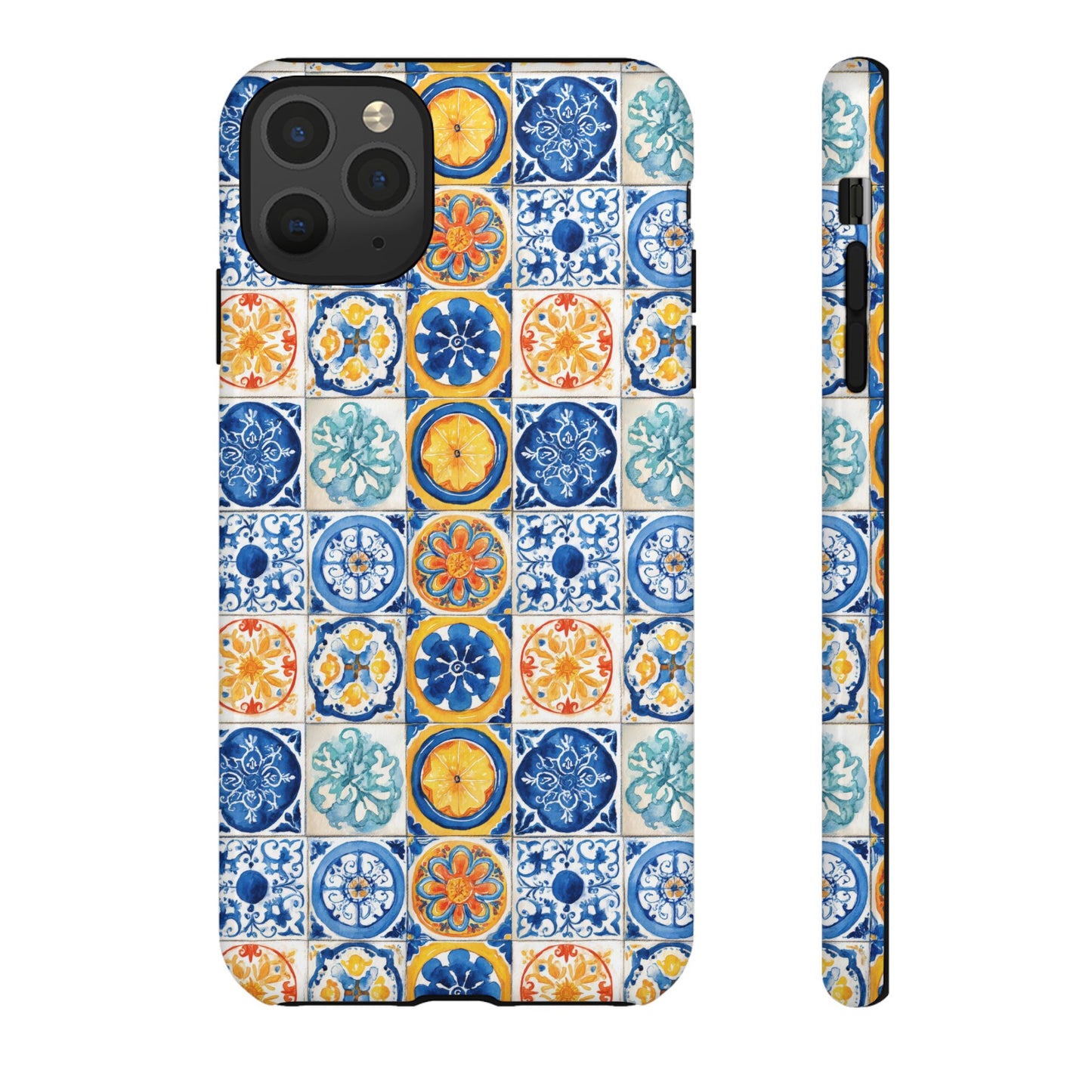 Mediterranean Tile Pattern Phone Case | Tough Case | Mosiac Tile | iPhone 17