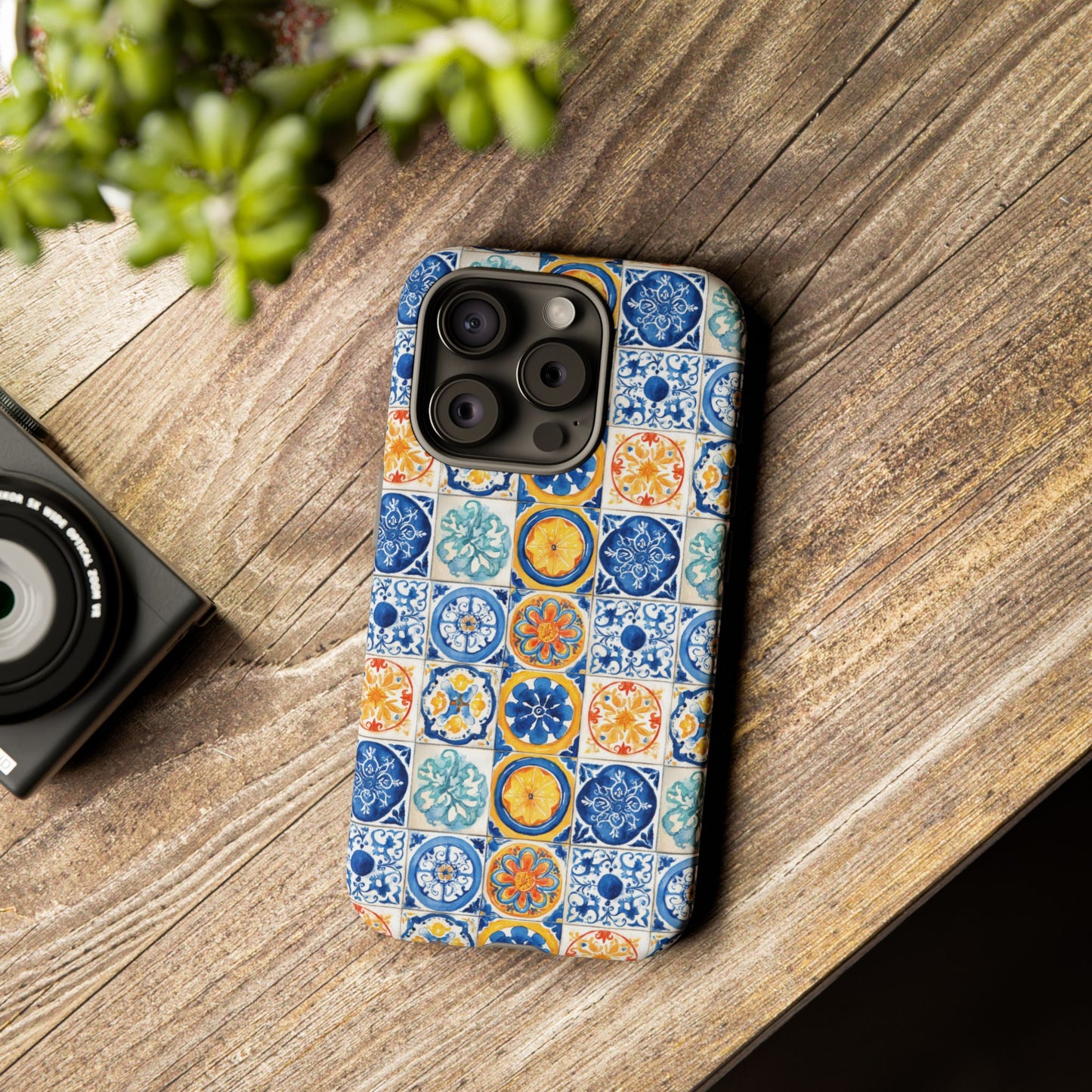 Mediterranean Tile Pattern Phone Case | Tough Case | Mosiac Tile | iPhone 17