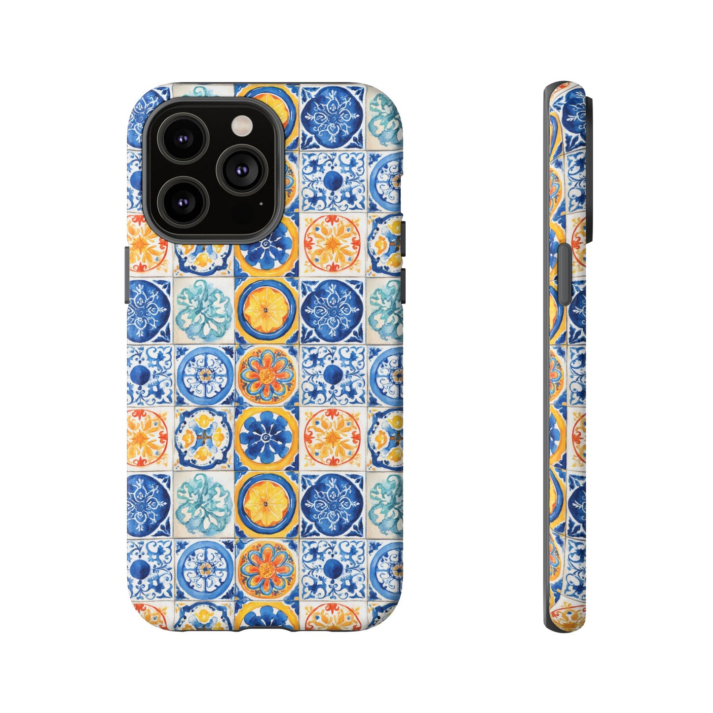 Mediterranean Tile Pattern Phone Case | Tough Case | Mosiac Tile | iPhone 17