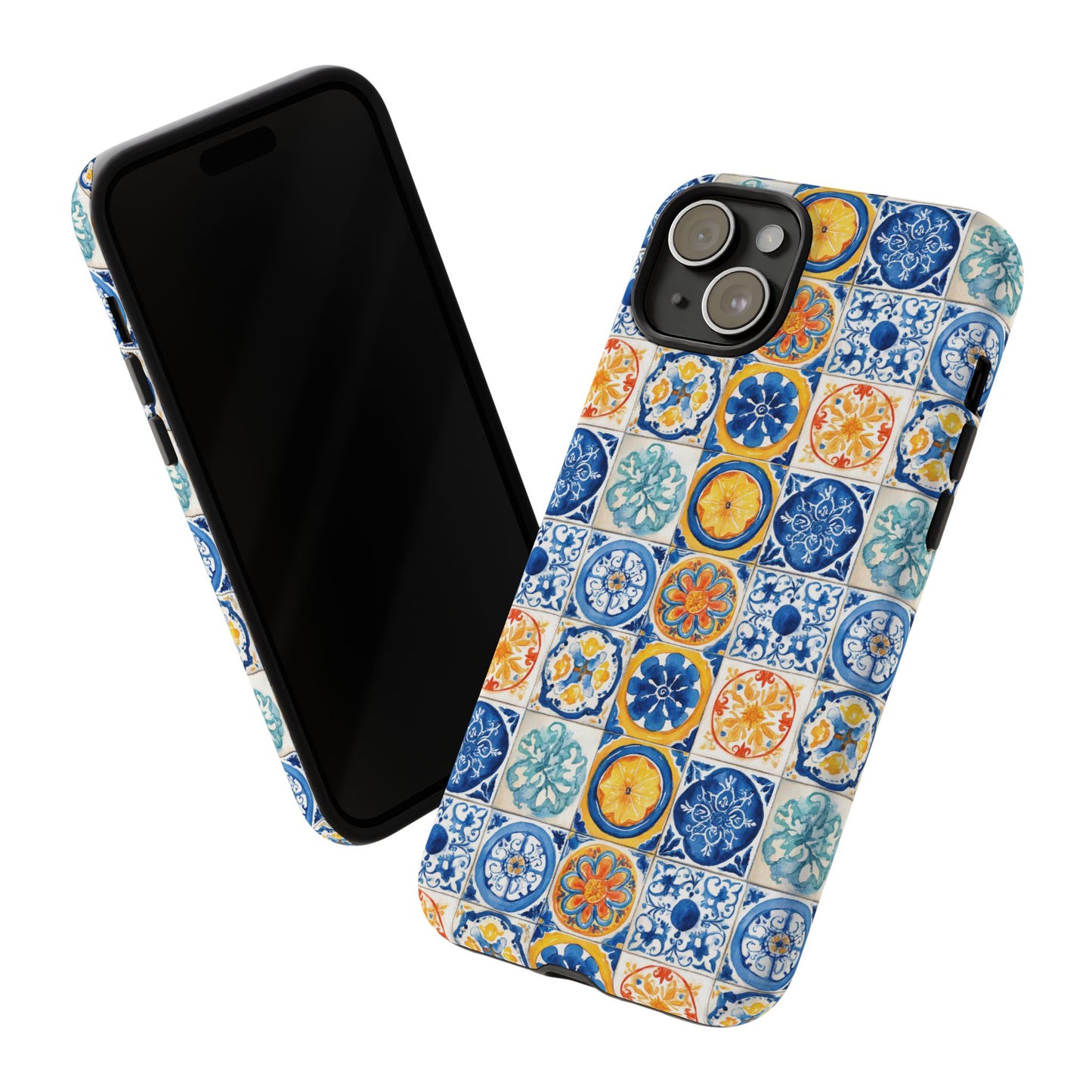 Mediterranean Tile Pattern Phone Case | Tough Case | Mosiac Tile | iPhone 17