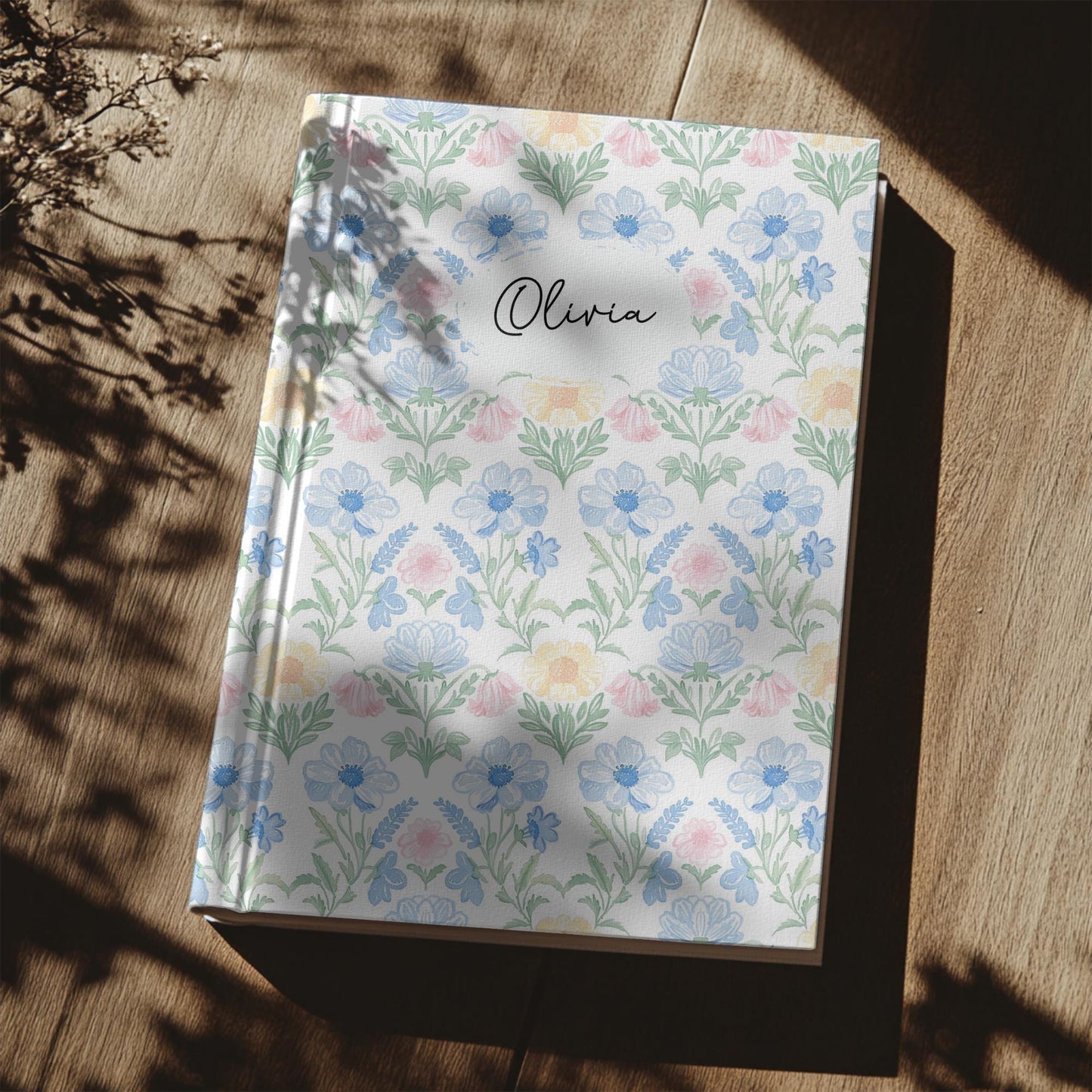 Personalized Floral Journal