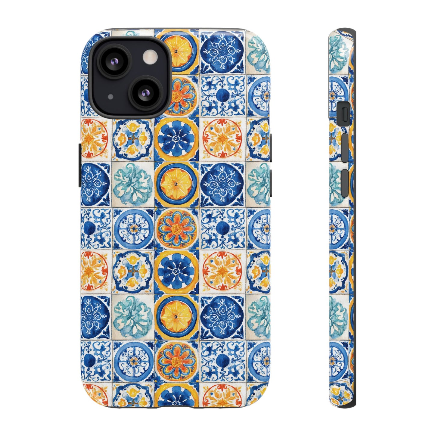 Mediterranean Tile Pattern Phone Case | Tough Case | Mosiac Tile | iPhone 17