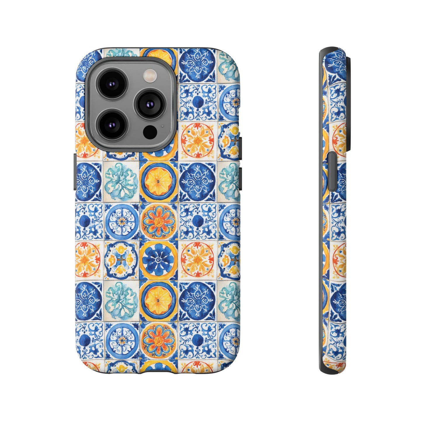 Mediterranean Tile Pattern Phone Case | Tough Case | Mosiac Tile | iPhone 17